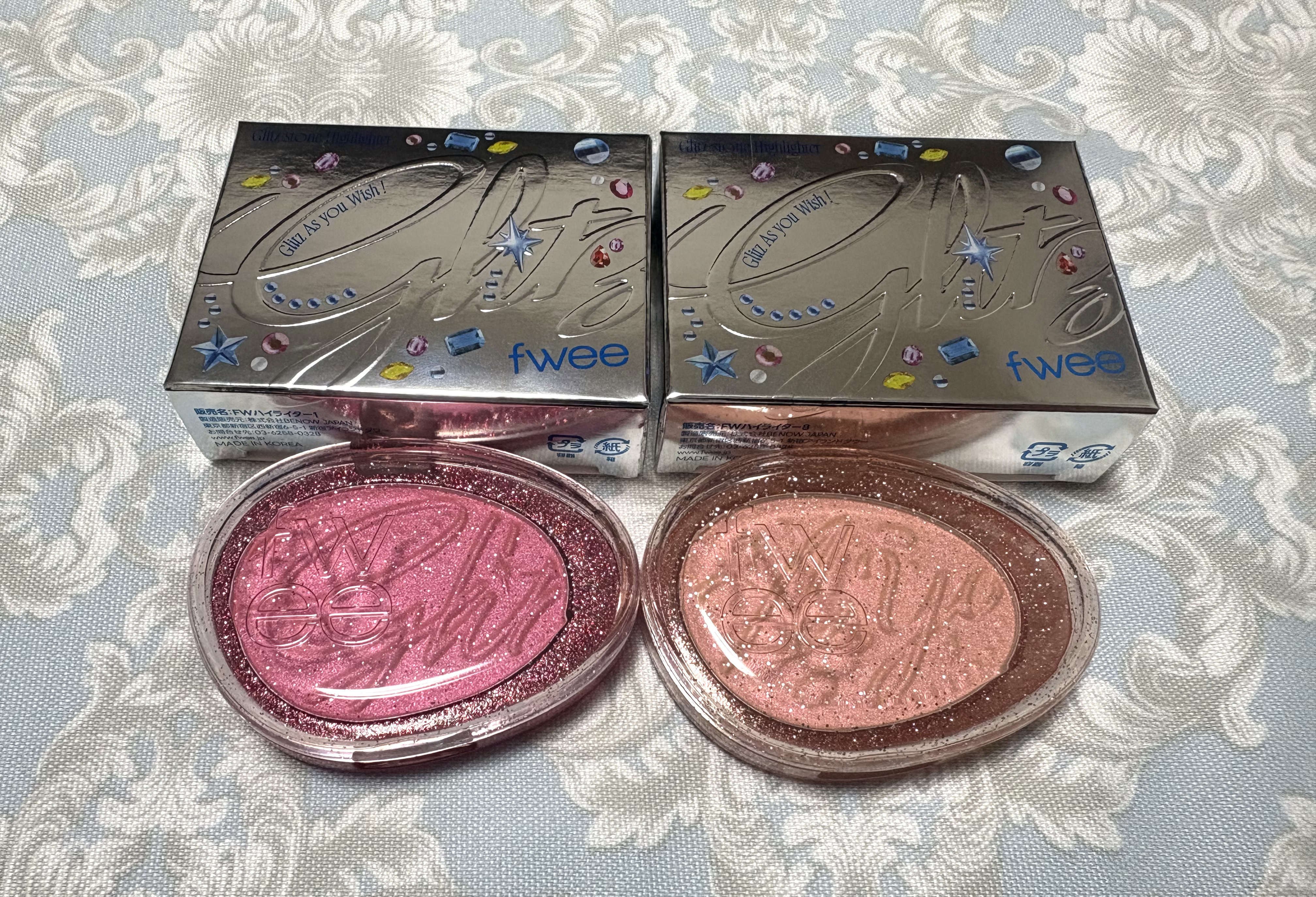 フィー グリッツストーンハイライター/fwee/パウダーハイライトを使ったクチコミ（1枚目）
