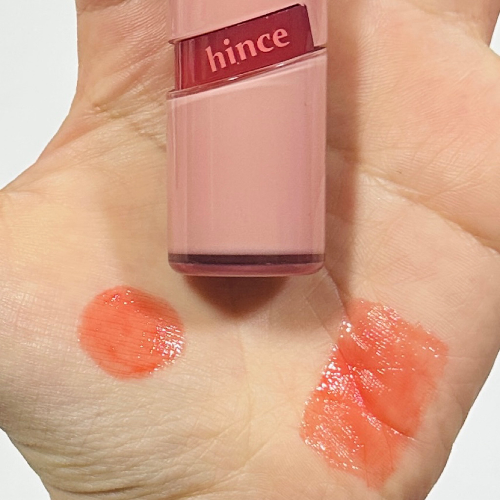ロウグロウジェルティント R003 ロウプリコット/hince/リップティントを使ったクチコミ（2枚目）
