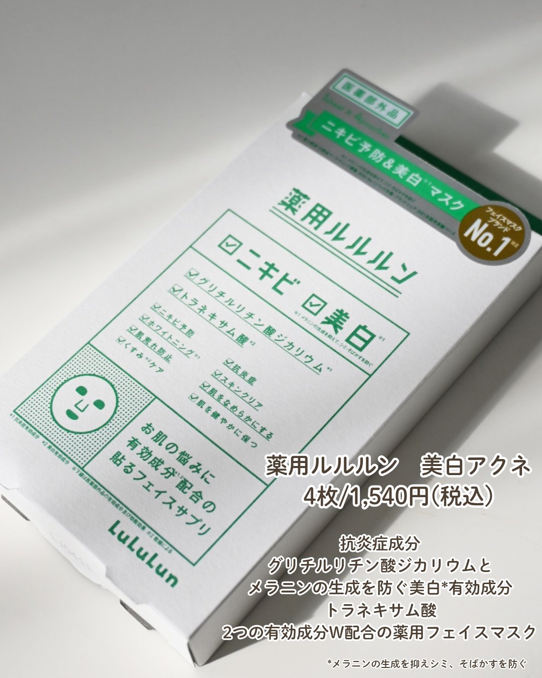 薬用ルルルン 美白アクネ/ルルルン/シートマスク・パックを使ったクチコミ（2枚目）