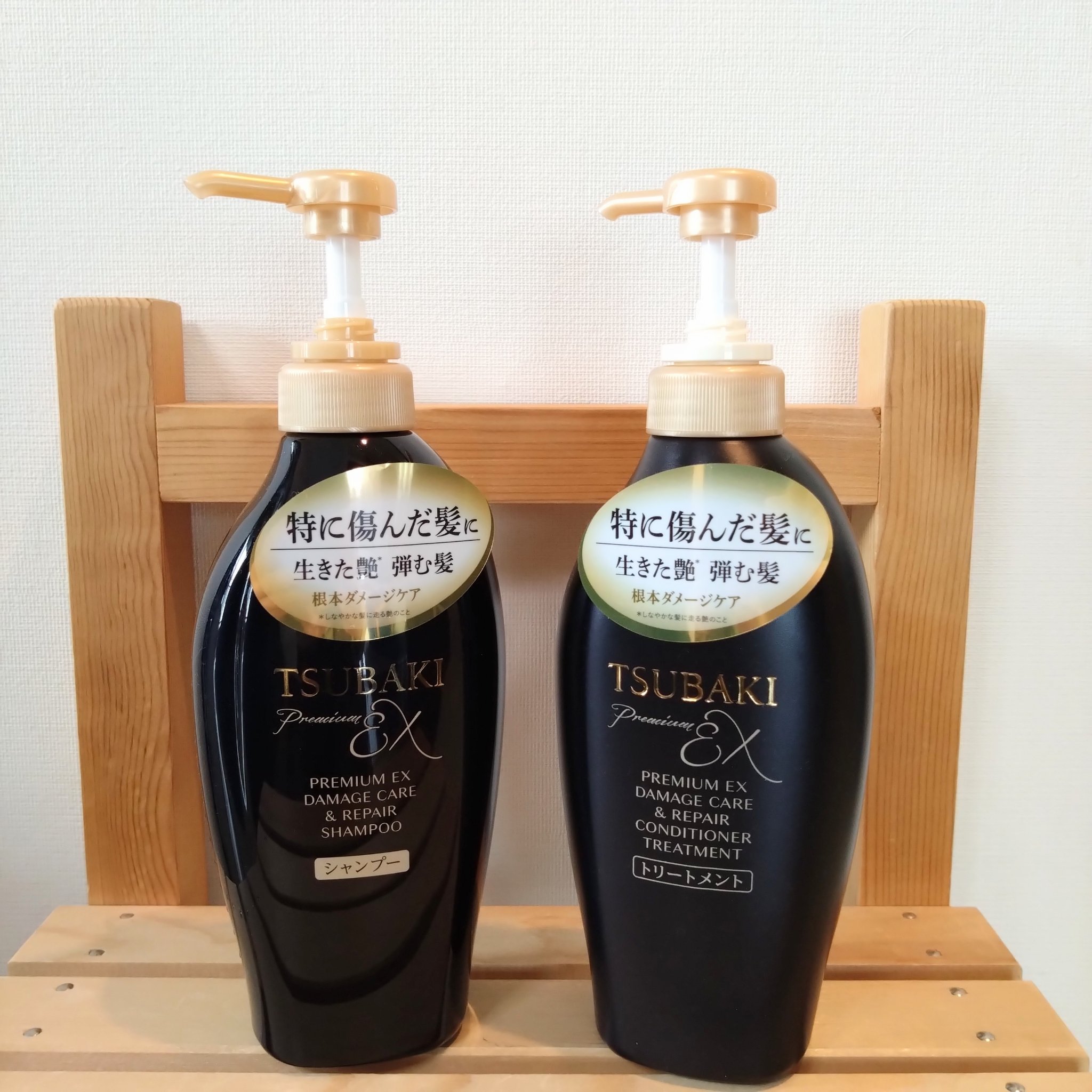 TSUBAKI プレミアムEX ダメージケア＆リペア シャンプー/コンディショナートリートメント/TSUBAKI/シャンプー・コンディショナーを使ったクチコミ（1枚目）