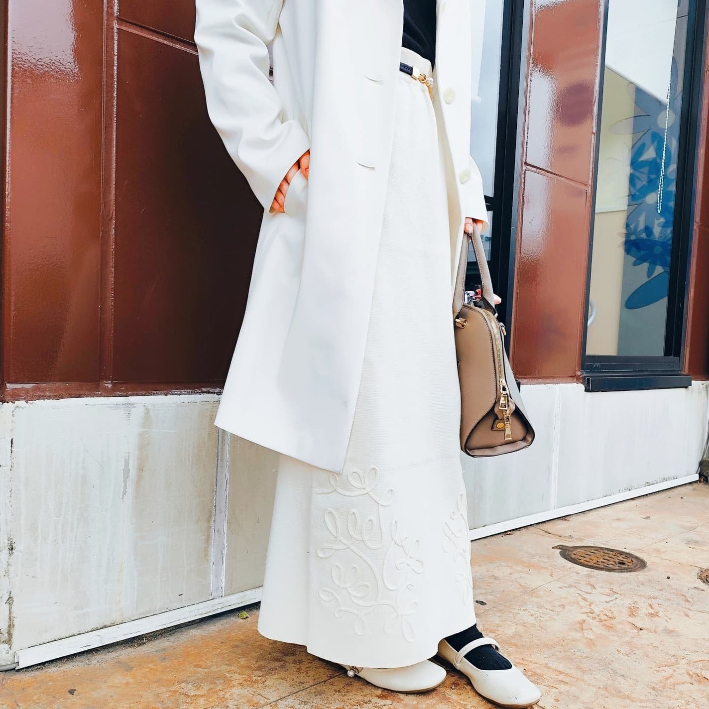 あお on LIPS 「今日のお洋服👗👒💞4月になったけどまだまだ寒いから、ふりっとし..」(2枚目)