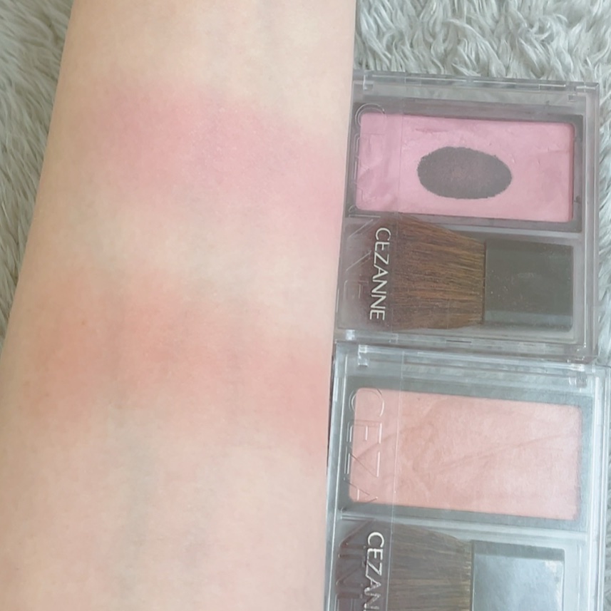 チークブラッシュ/CEZANNE/パウダーチークを使ったクチコミ（3枚目）