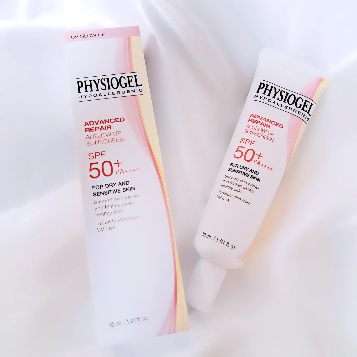 アドバンスドリペア　ＡＩトーンアップ　ベージュ/PHYSIOGEL/日焼け止めクリームを使ったクチコミ（1枚目）