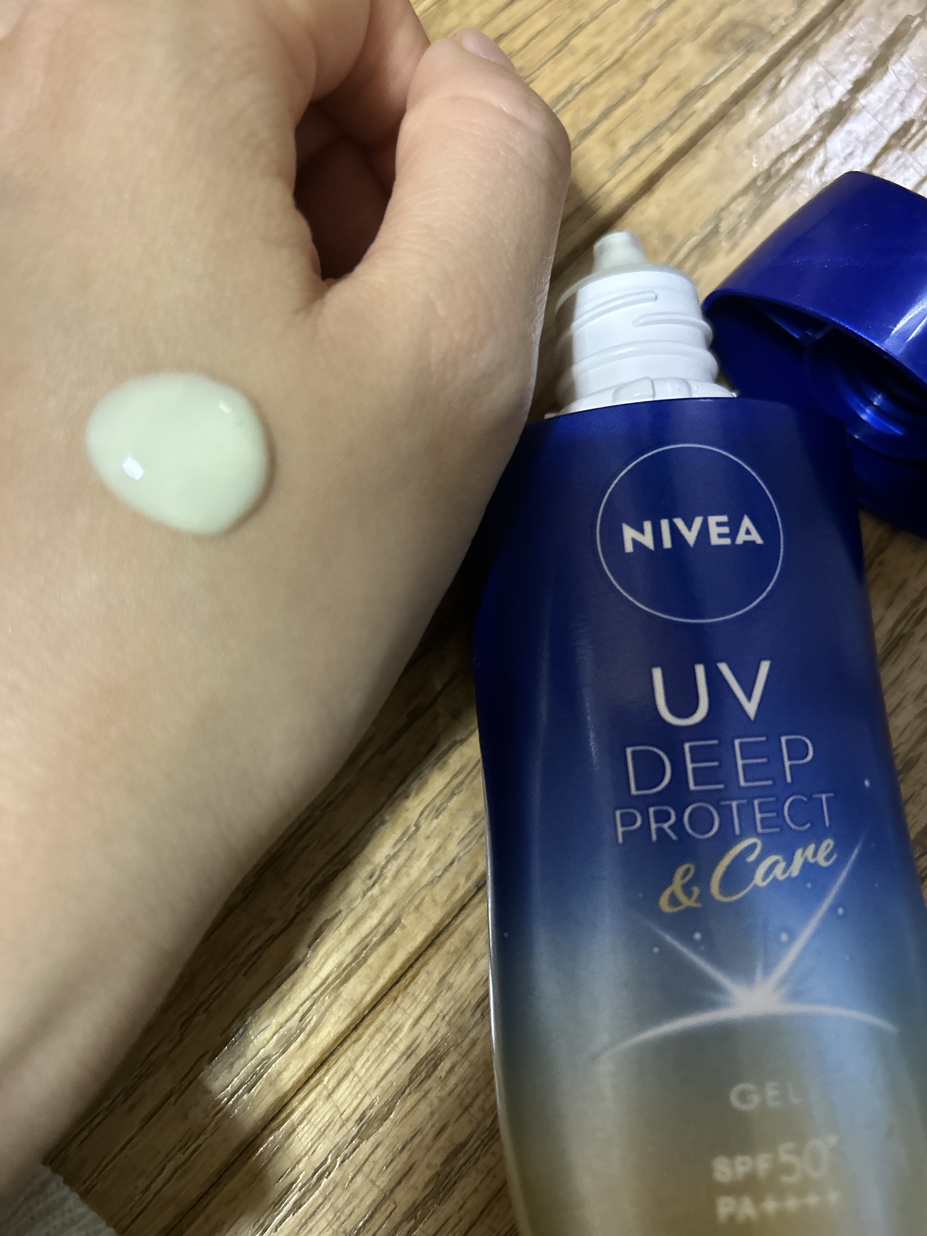 ニベアUV ディープ プロテクト＆ケア ジェル/ニベア/日焼け止めジェルを使ったクチコミ（3枚目）