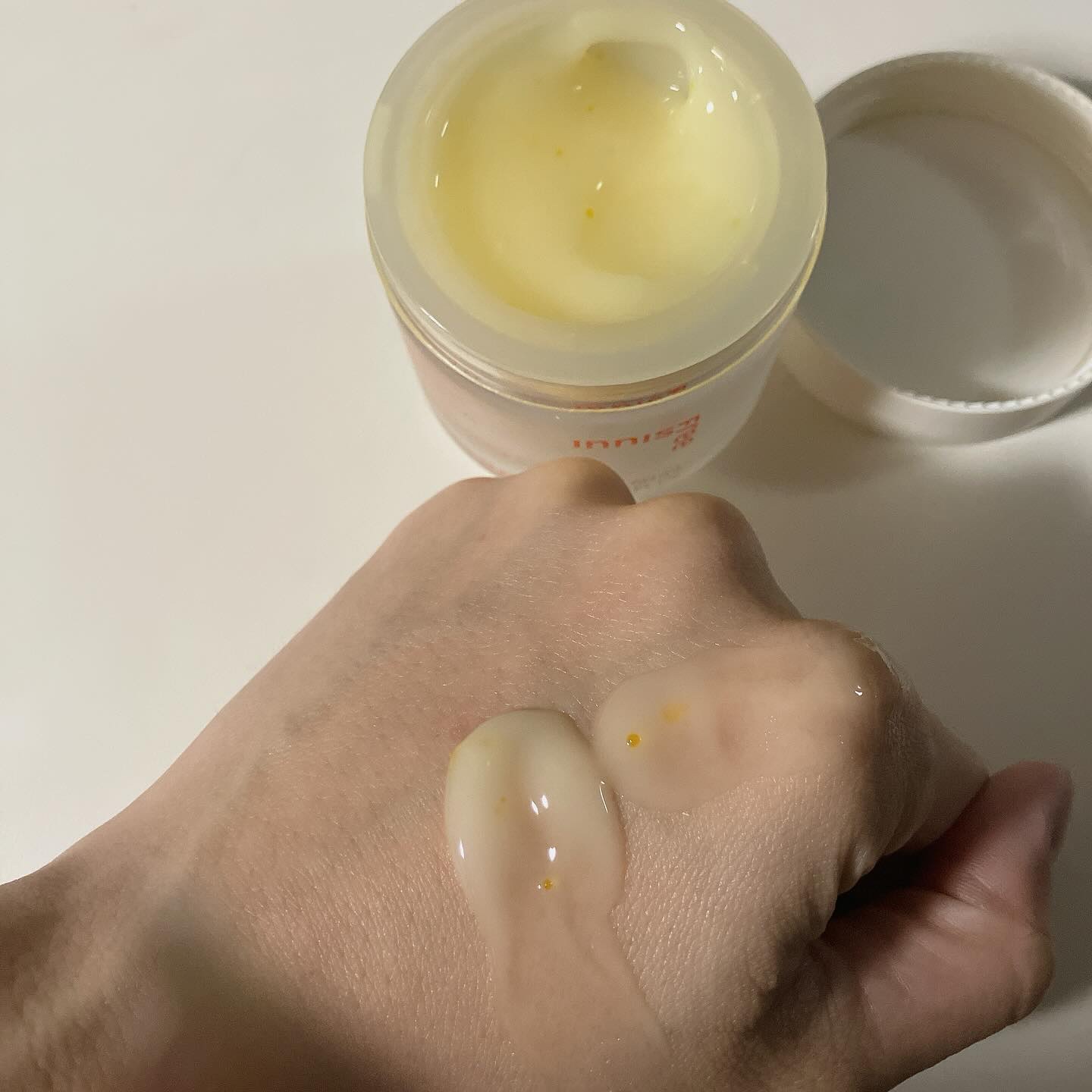 ビタC　グリーンティーエンザイム　ブライト　クリーム/innisfree/フェイスクリームを使ったクチコミ（2枚目）