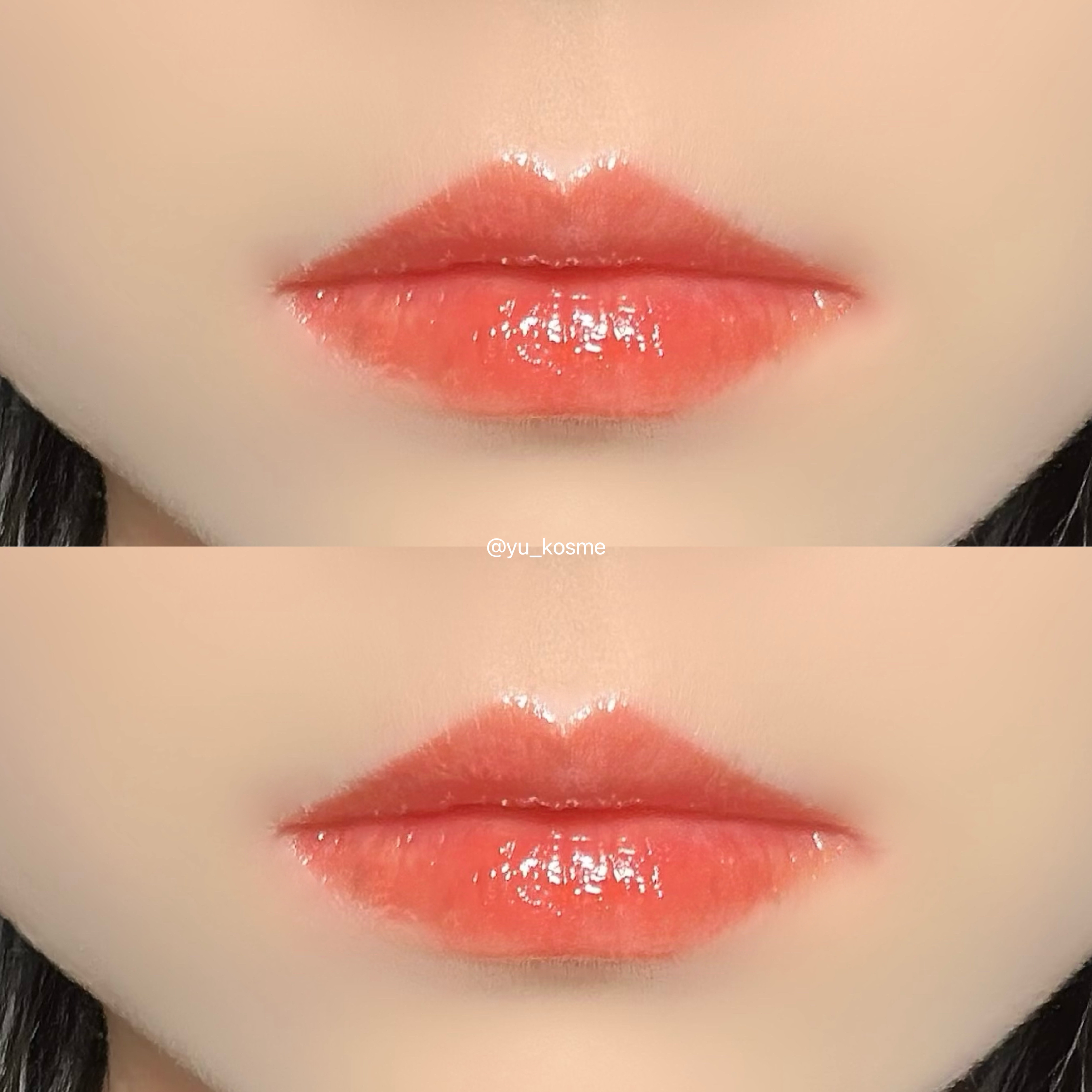 ロウグロウジェルティント R003 ロウプリコット/hince/リップティントを使ったクチコミ（3枚目）