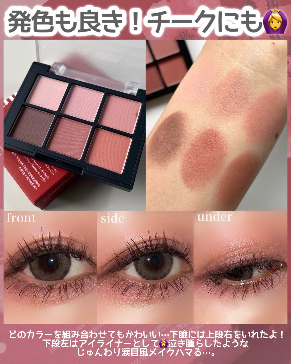 ブラーフィニシュシャドウパレット/Dinto/アイシャドウパレットを使ったクチコミ（3枚目）