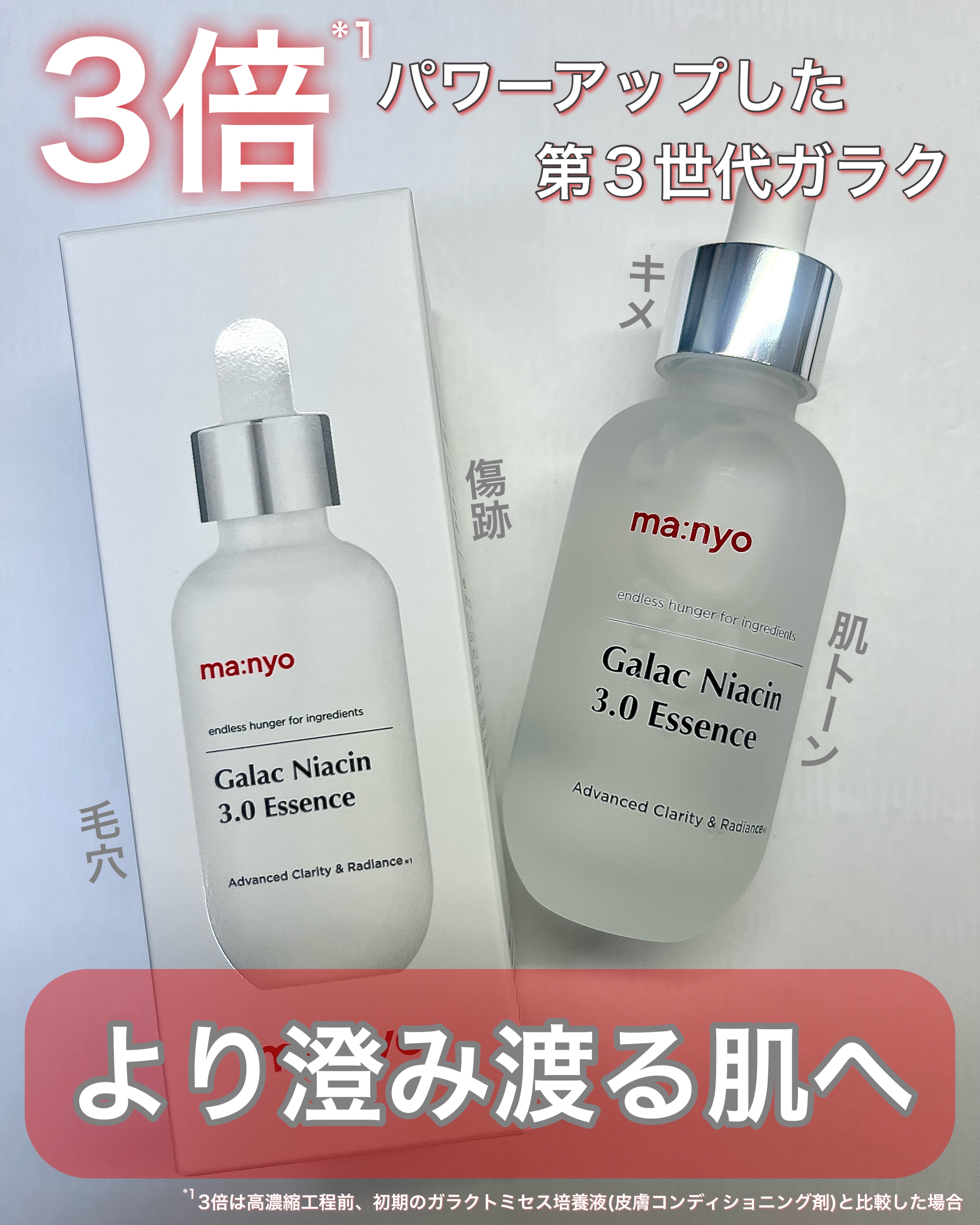 ガラク ナイアシン 3.0 エッセンス/manyo/美容液を使ったクチコミ（1枚目）