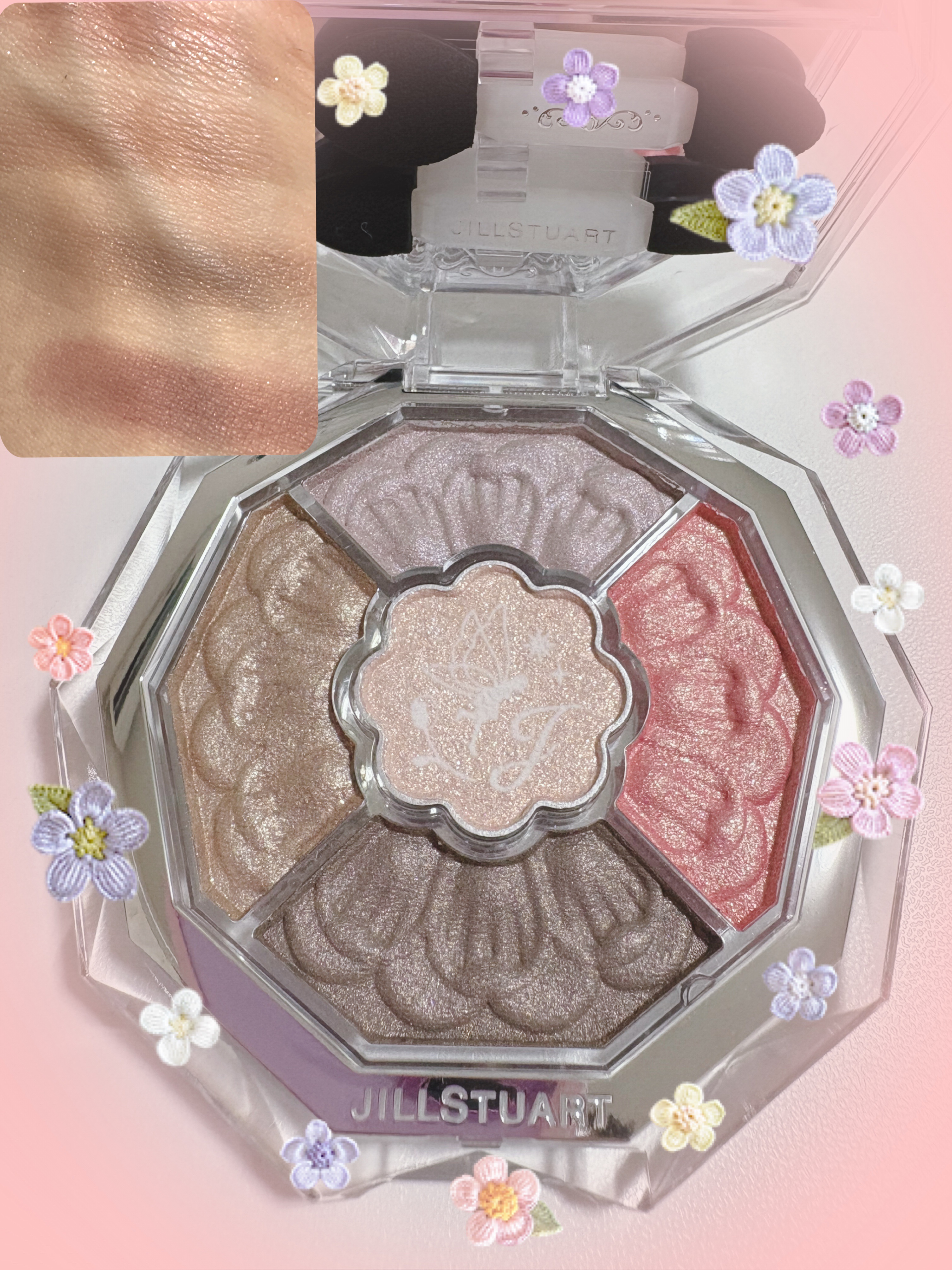 ジルスチュアート ブルームクチュール アイズ　ジュエルドブーケ 12 crocus rose quartz<ガーデンオブジョイ>（限定）/JILL STUART/アイシャドウパレットを使ったクチコミ（1枚目）