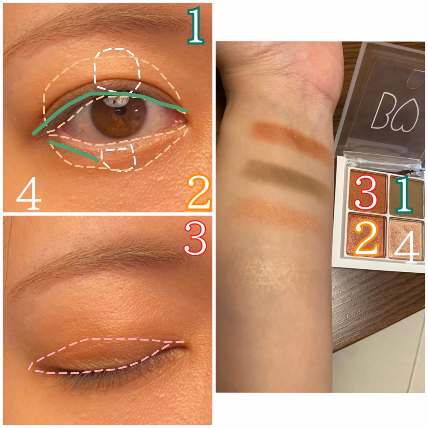 THE アイパレR/b idol/アイシャドウパレットを使ったクチコミ(3枚目)