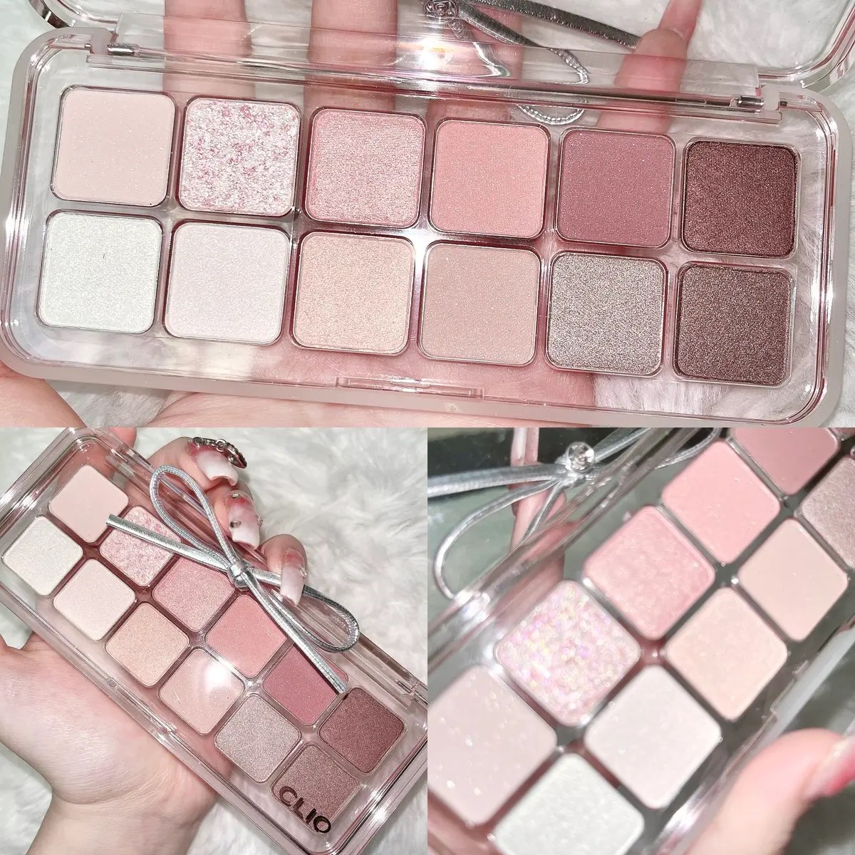 プロ アイ パレット エアー 101 ローズダイアリー(ROSE DIARY)/CLIO/アイシャドウパレットを使ったクチコミ（2枚目）