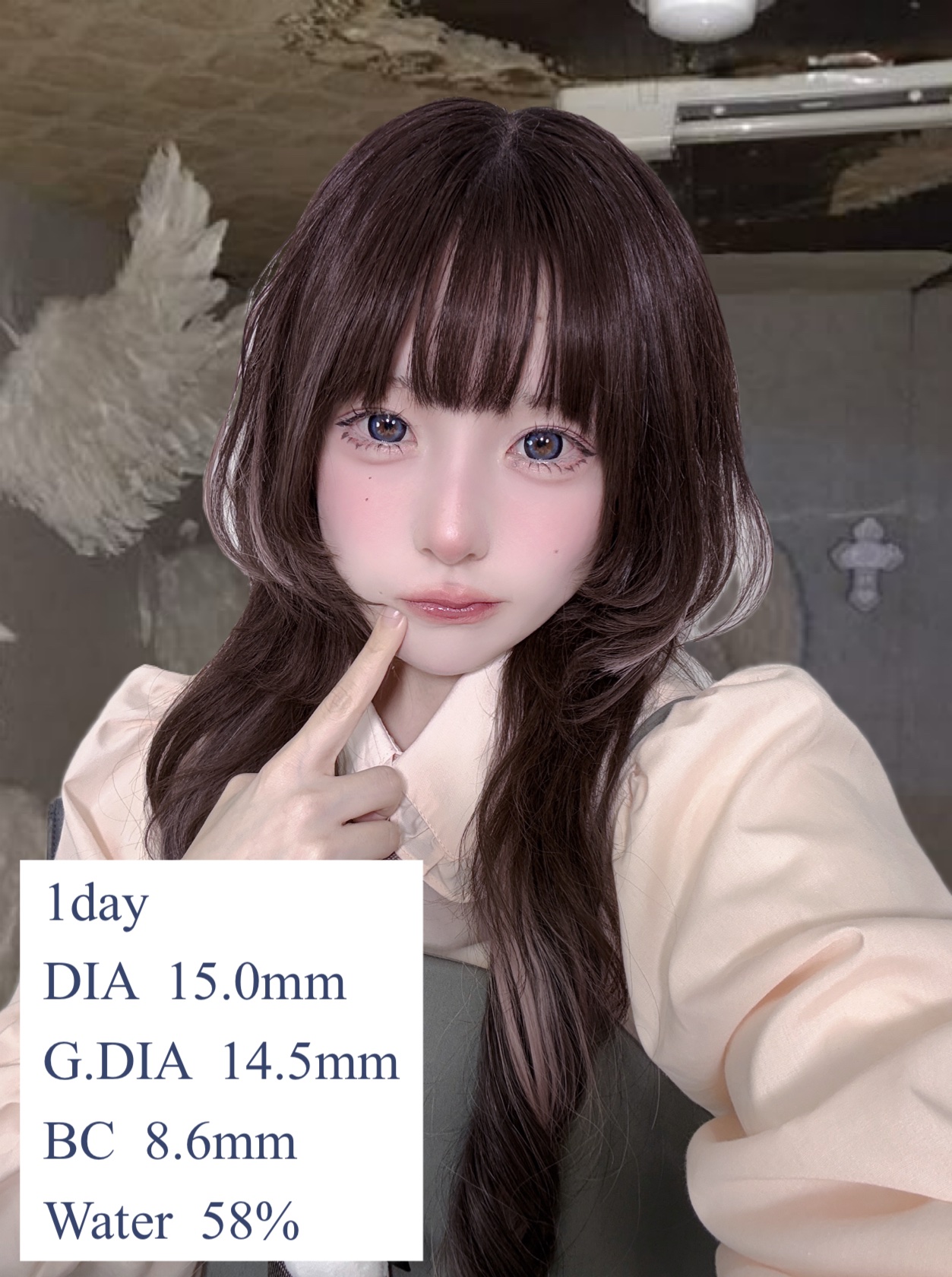 Angelcolor Bambi Series 1day /AngelColor/ワンデー（１DAY）カラコンを使ったクチコミ（2枚目）