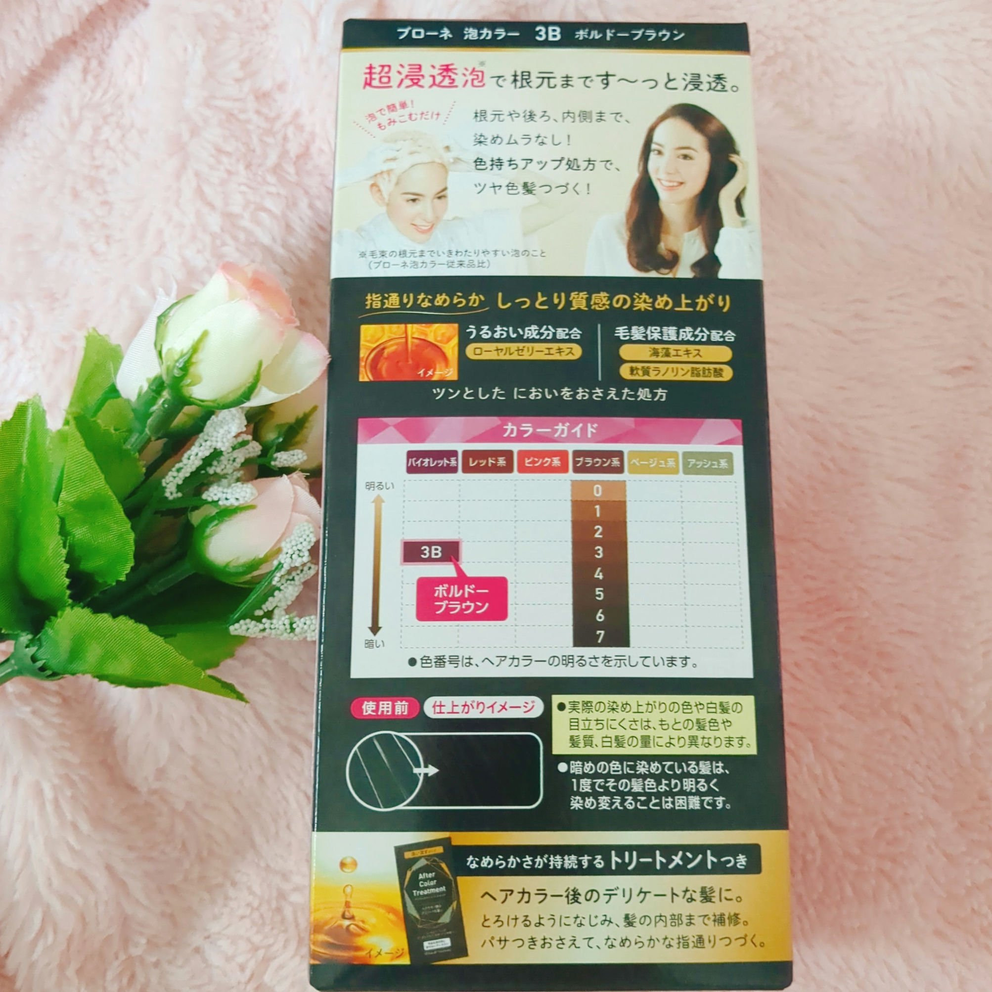 泡カラー 白髪用/ブローネ/ヘアカラーを使ったクチコミ（2枚目）