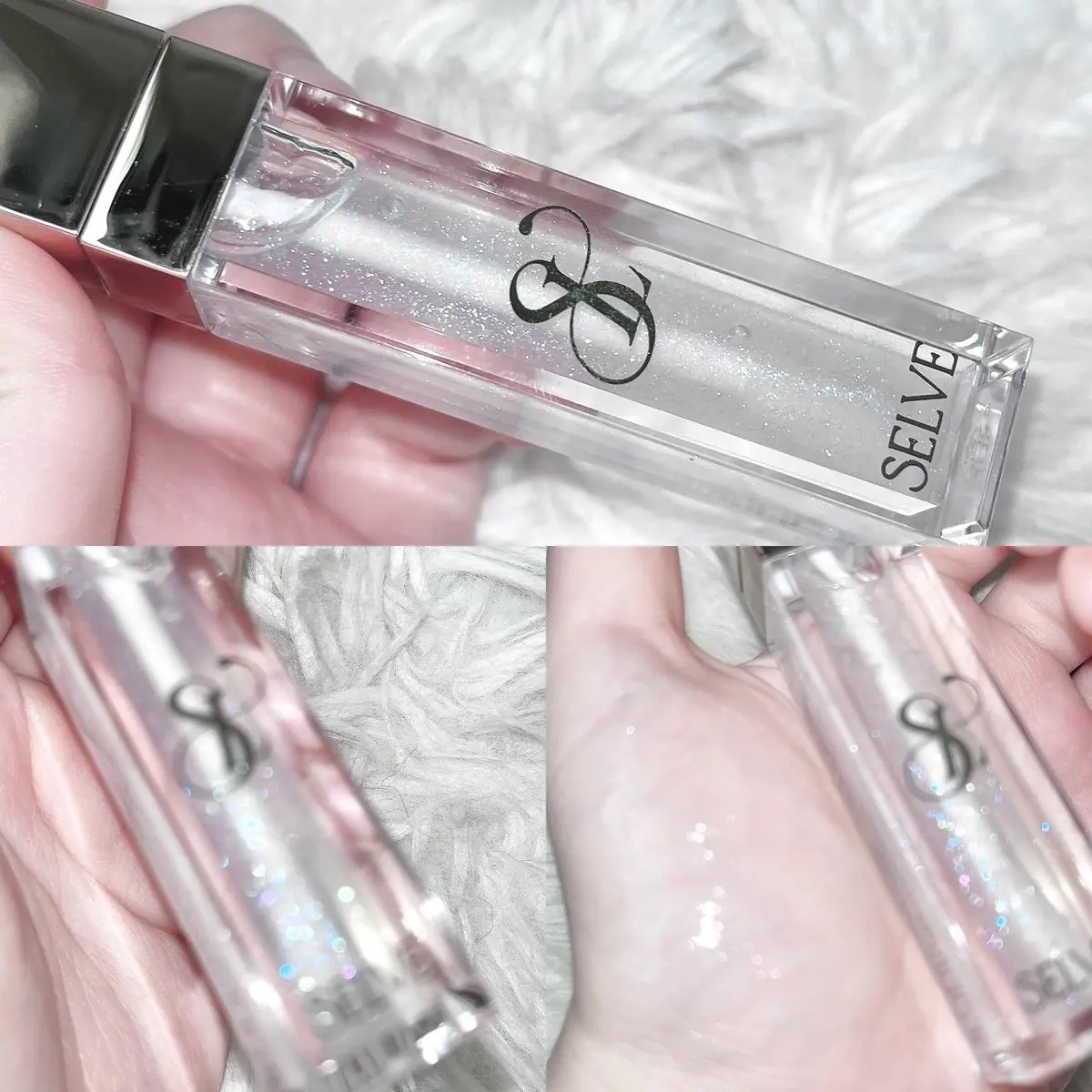 グロッシーリップオイル 02 シェルピンク/SELVE/リップグロスを使ったクチコミ（2枚目）