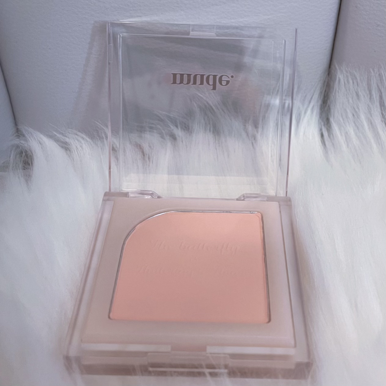 フラッターブラッシャー 07 アフターヌーンコーラル/mude./パウダーチークを使ったクチコミ（2枚目）