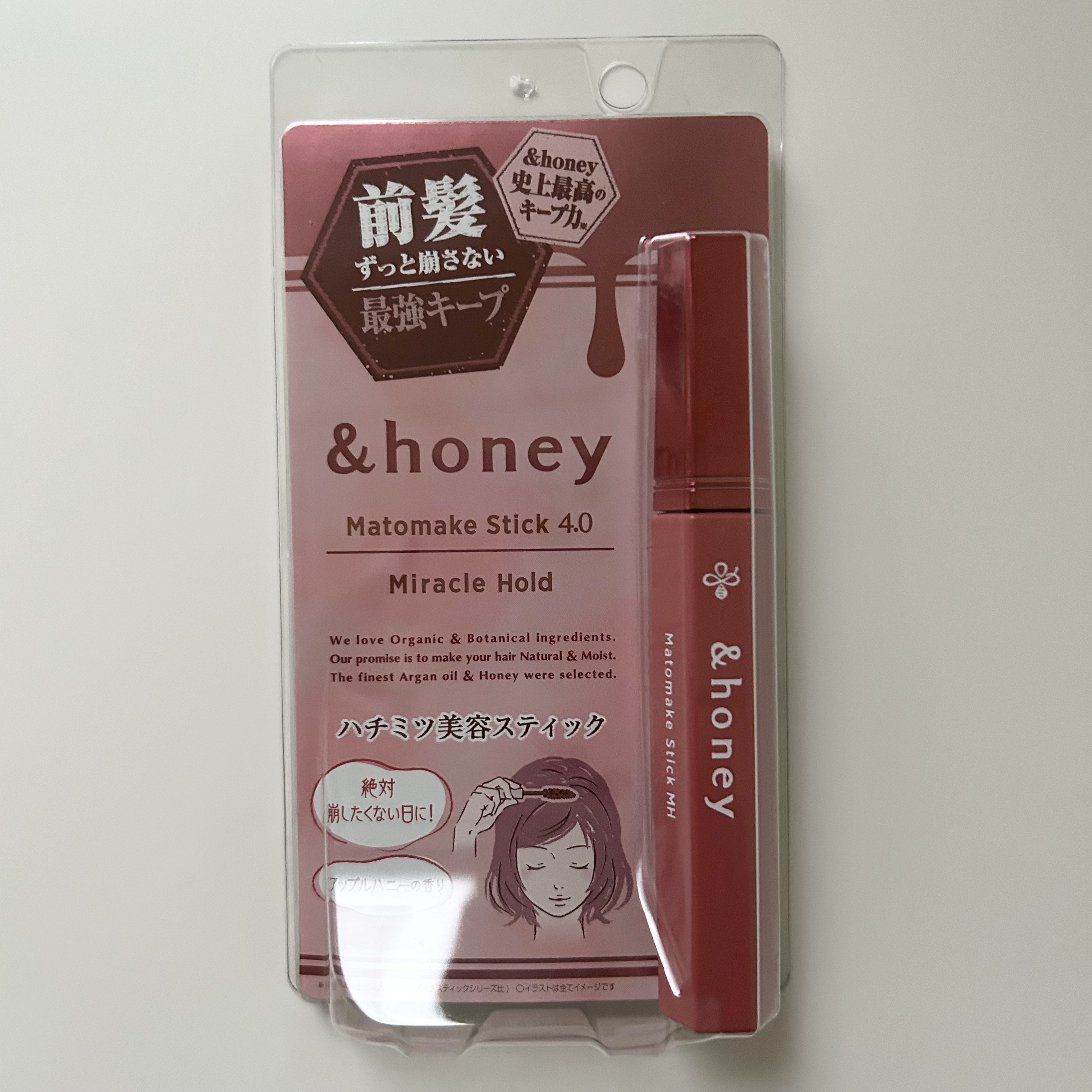 アンドハニー マトメイク スティック ミラクルホールド4.0/&honey/ヘアジェルを使ったクチコミ（1枚目）