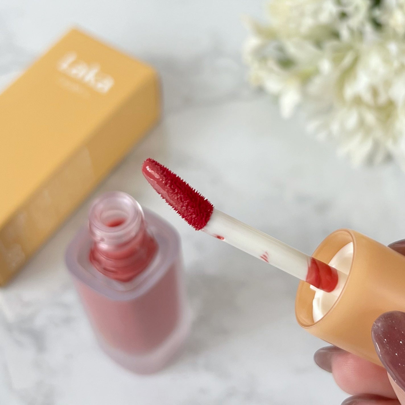 フルーティーグラムティント/Laka/リップティントを使ったクチコミ(2枚目)