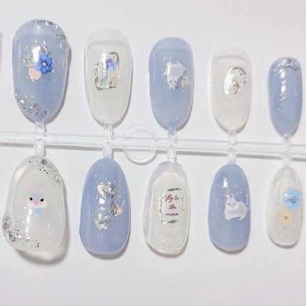 ジェルネイル(ライト対応)/セリア/ジェルネイルを使ったクチコミ(2枚目)