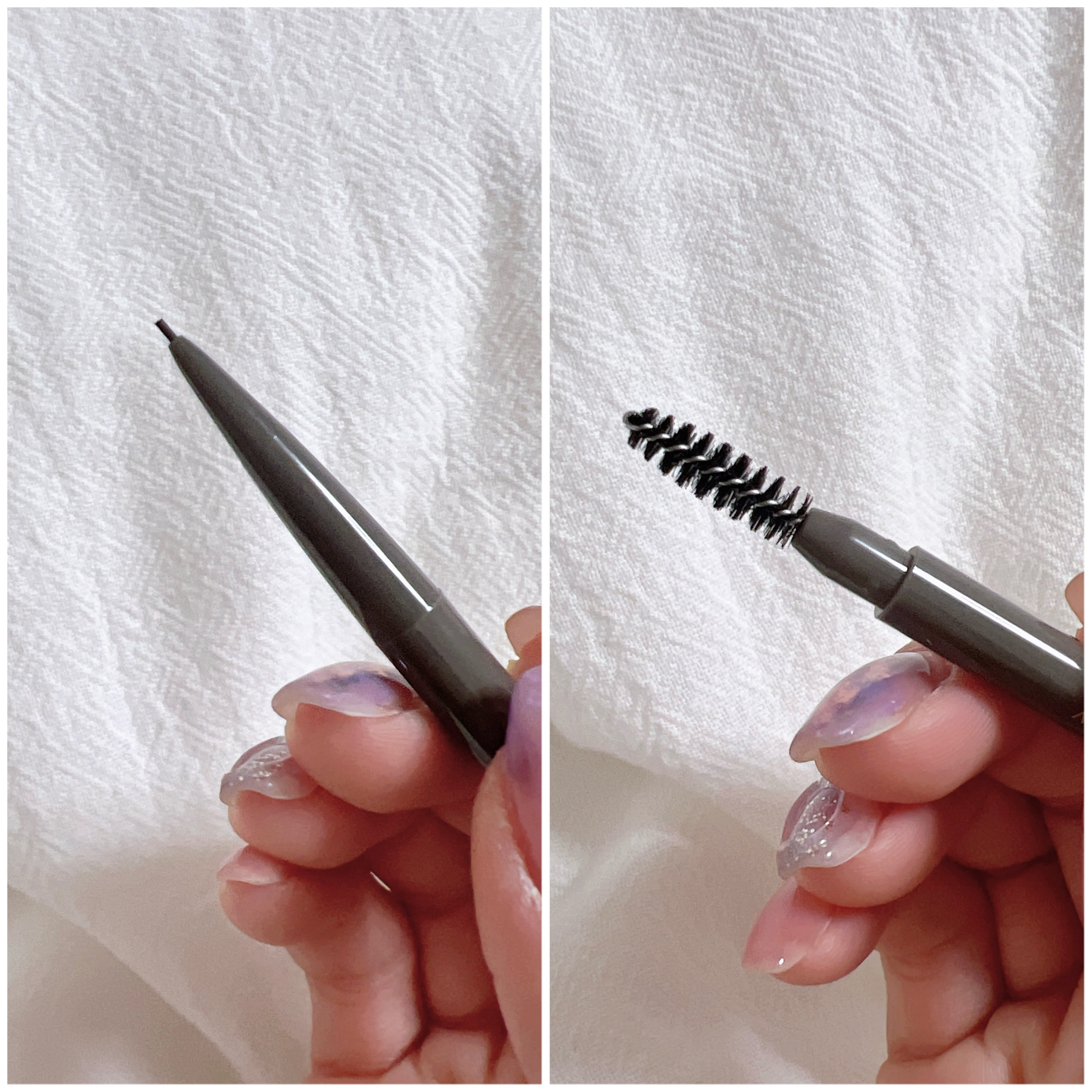 パウダリーアイブロウペンシルスリム 01 マイルドグレー/ミゼルエディ/アイブロウペンシルを使ったクチコミ（3枚目）