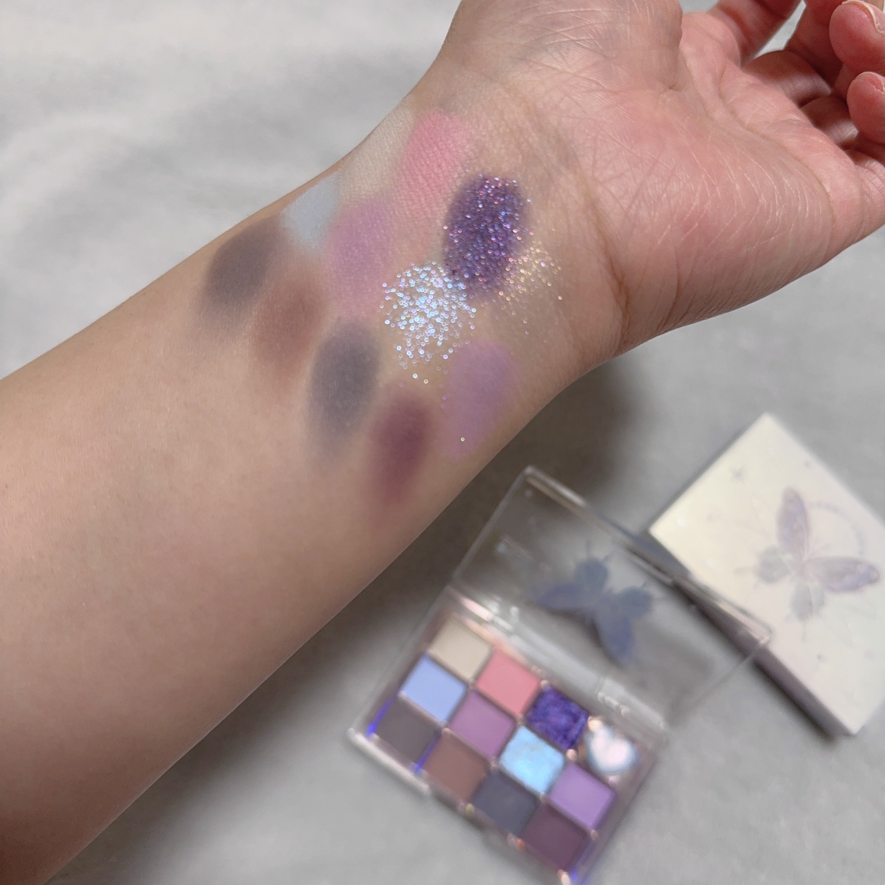 butterfly 蝴蝶/jill leen./アイシャドウパレットを使ったクチコミ（3枚目）