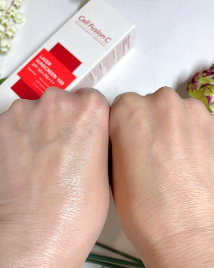 レーザーサンスクリーン 100/Cell Fusion C(セルフュージョンシー)/日焼け止めクリームを使ったクチコミ(5枚目)