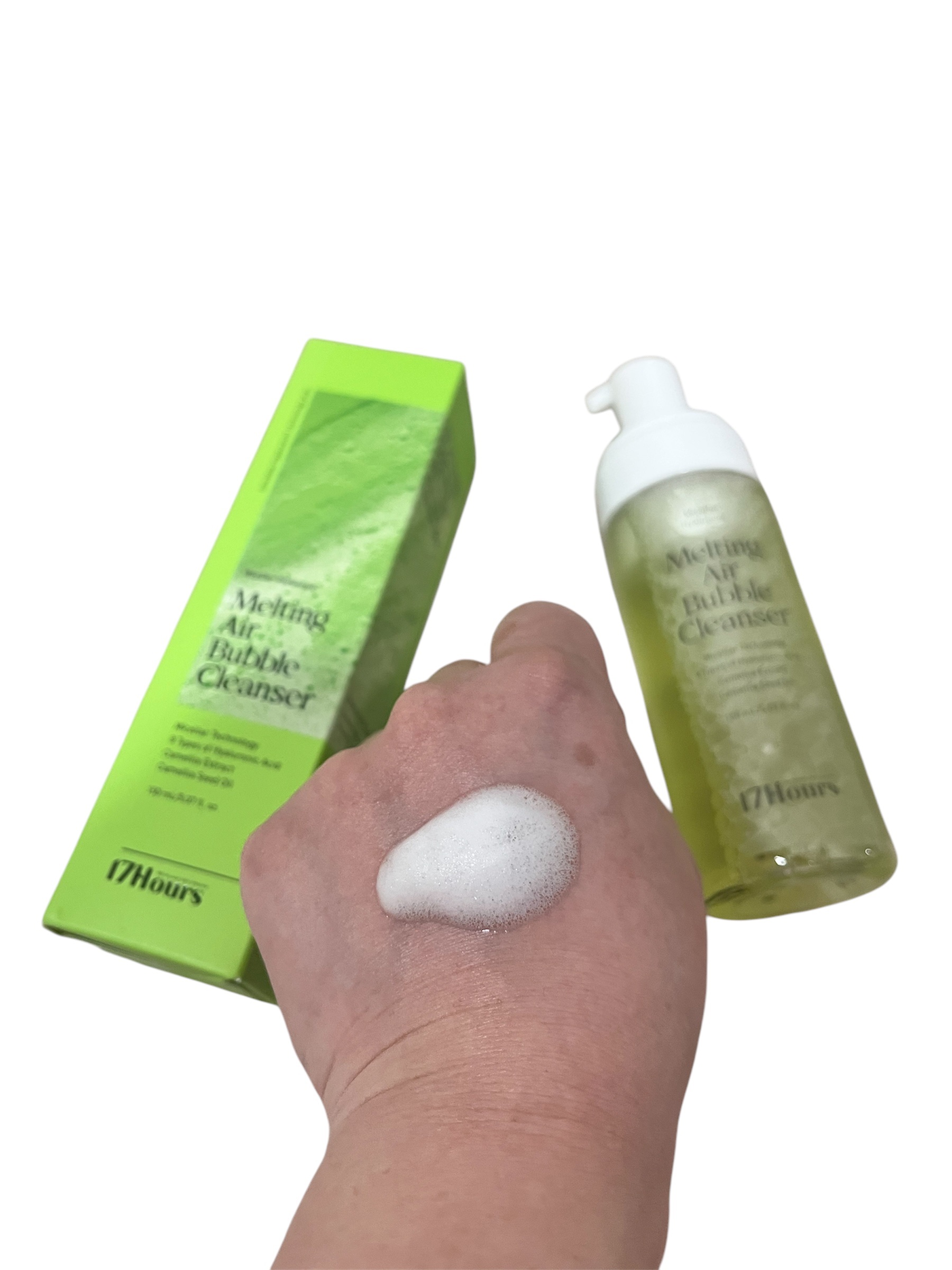 メルティングエアバブルクレンザー/17Hours/その他洗顔料を使ったクチコミ（2枚目）