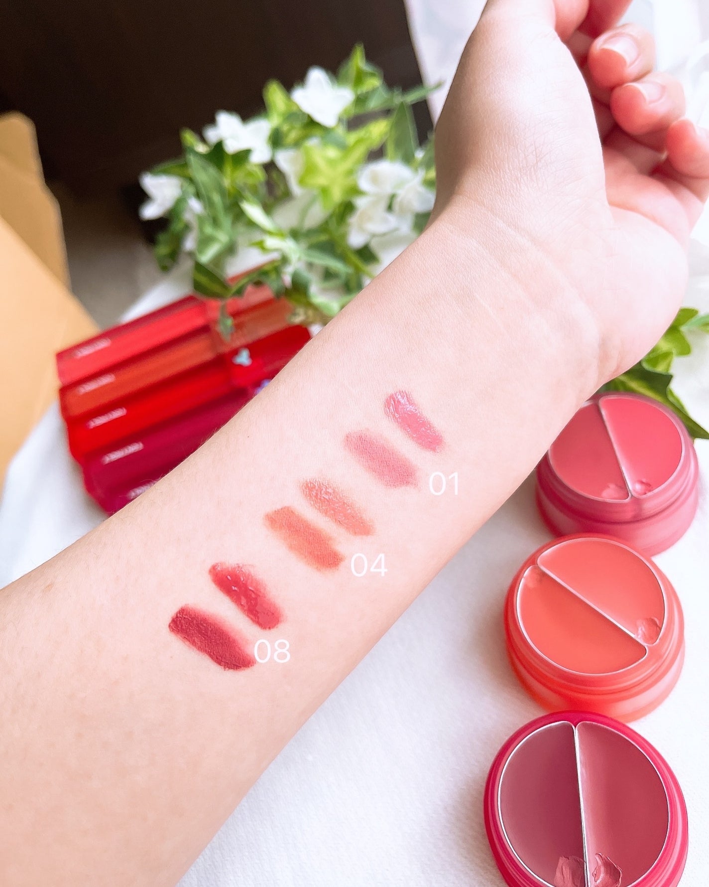 チークトーン リップ&チーク デュオバーム/TONYMOLY/口紅を使ったクチコミ(6枚目)