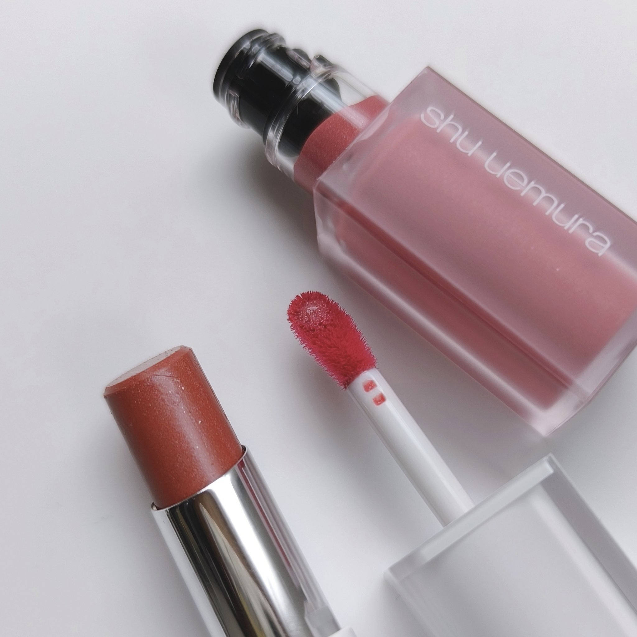 キヌケアグローアップ グリーム/shu uemura/口紅を使ったクチコミ（2枚目）