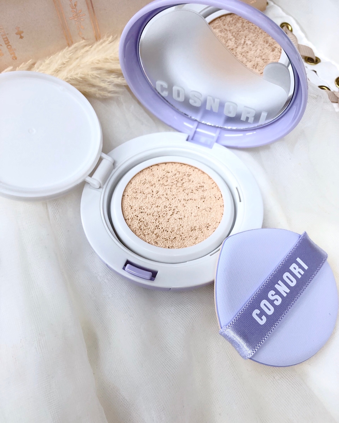 パンテノールバリアクッション/COSNORI/クッションファンデーションを使ったクチコミ（3枚目）