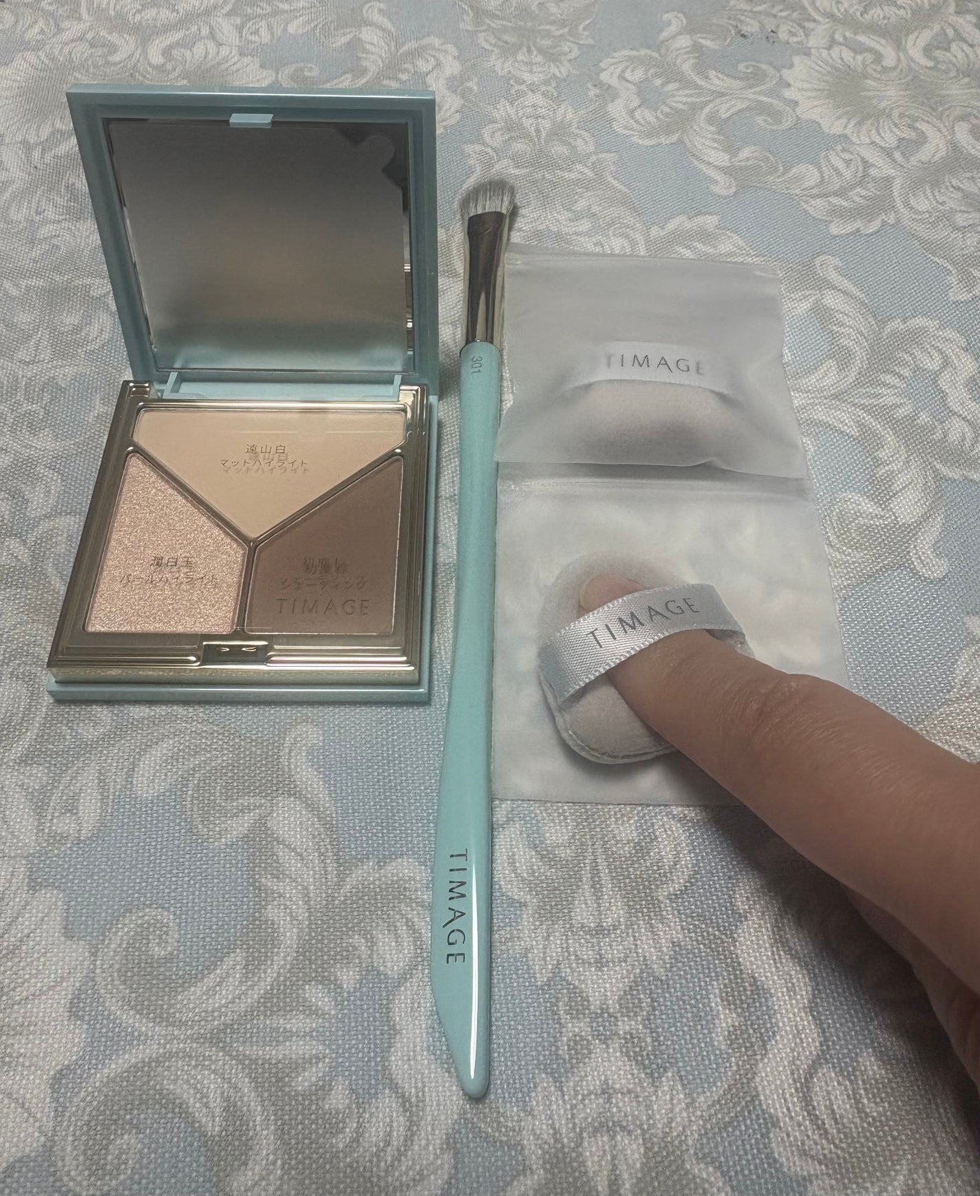 ハイライト・シェーディングパレットミニセット/TIMAGE/メイクアップキットを使ったクチコミ(2枚目)