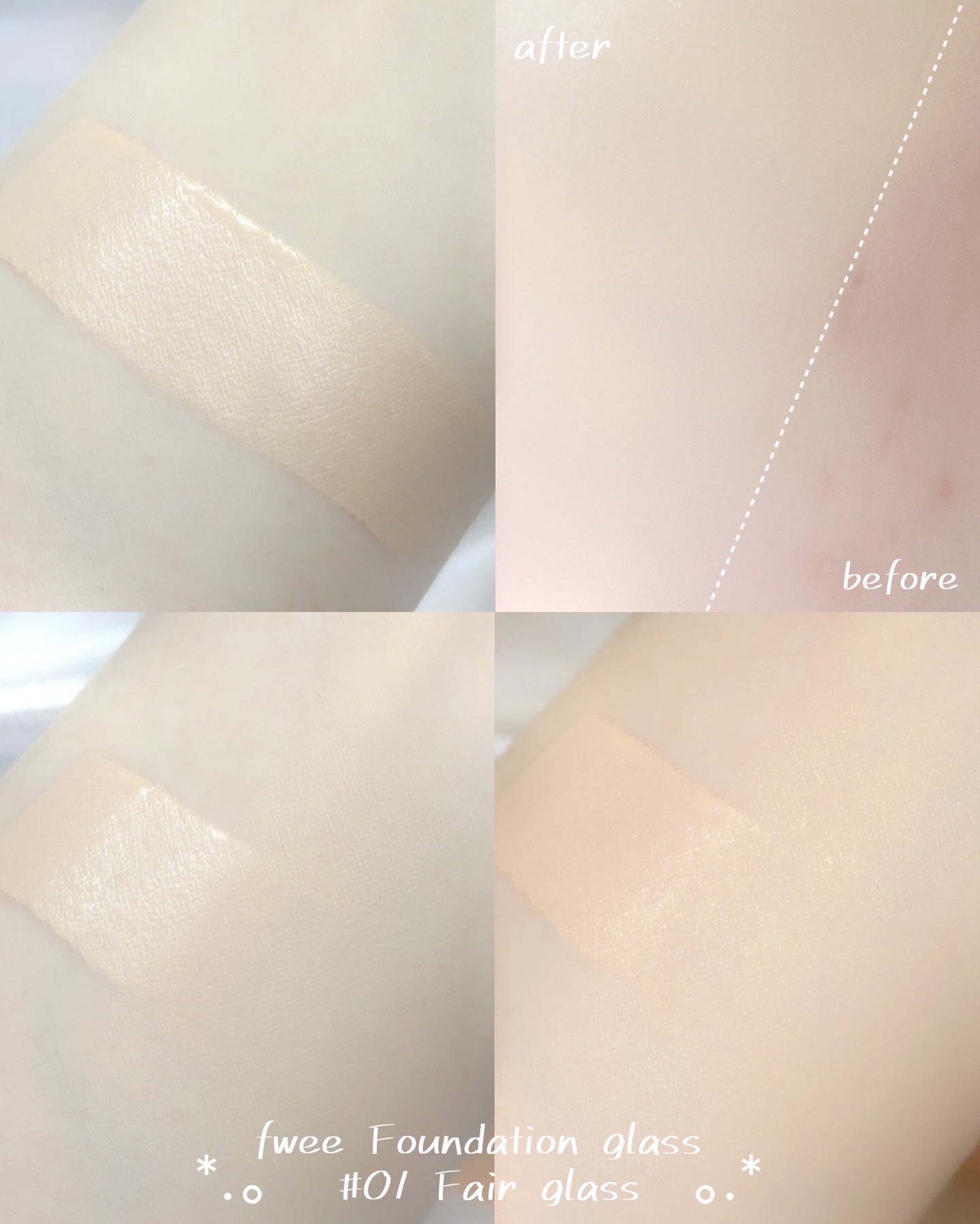 フィーファンデーションガラス/fwee/リキッドファンデーションを使ったクチコミ（3枚目）