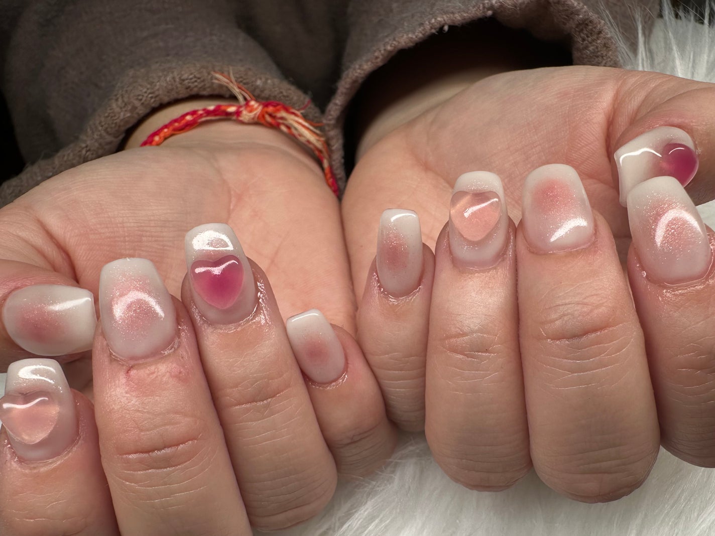 ちゃーん♡ on LIPS 「ジェルネイルデザイン#ジェルネイル#チークネイル#長さだし#ピ..」(3枚目)