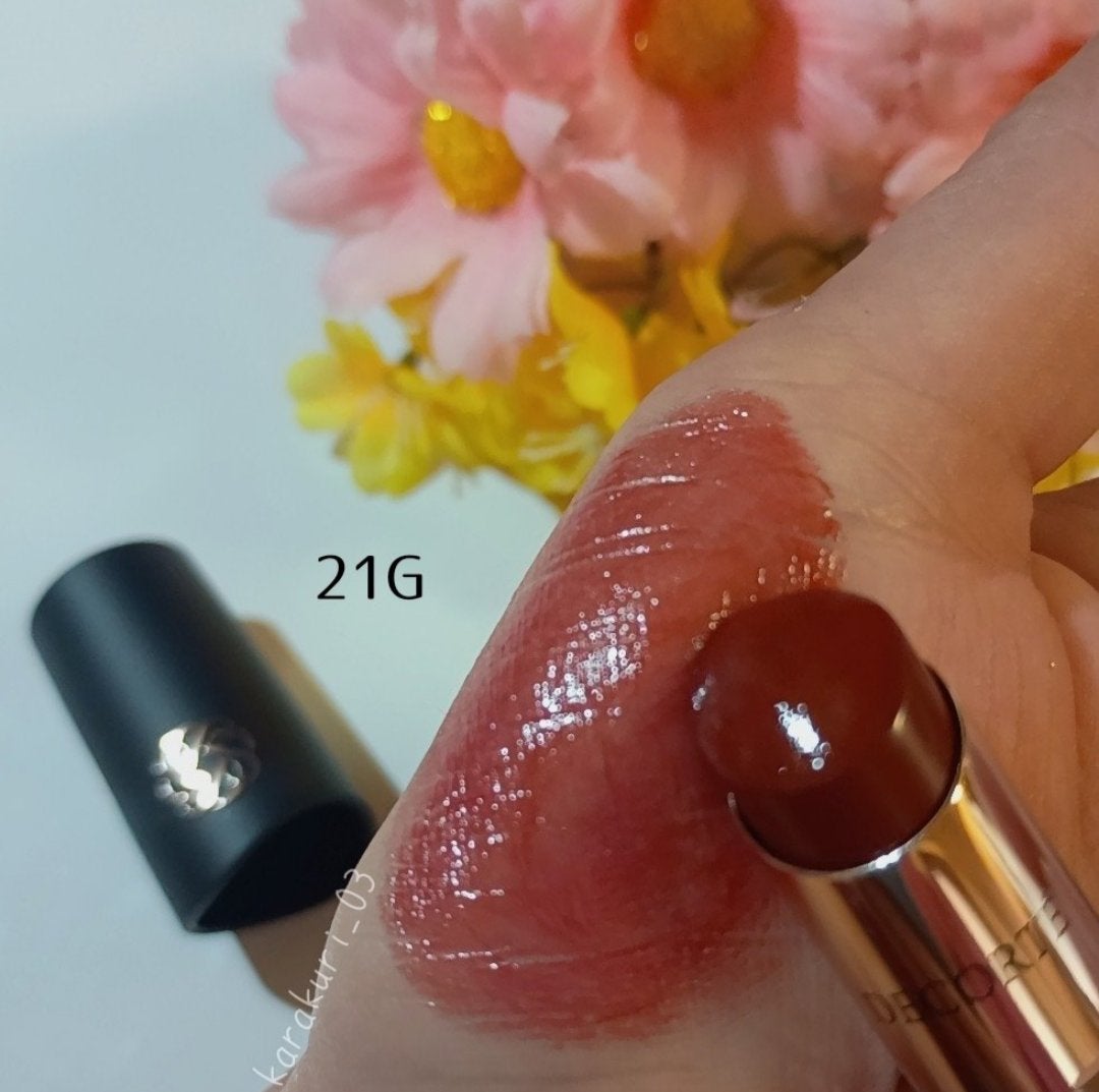 ルージュデコルテ クリームグロウ/DECORTÉ/口紅を使ったクチコミ(2枚目)