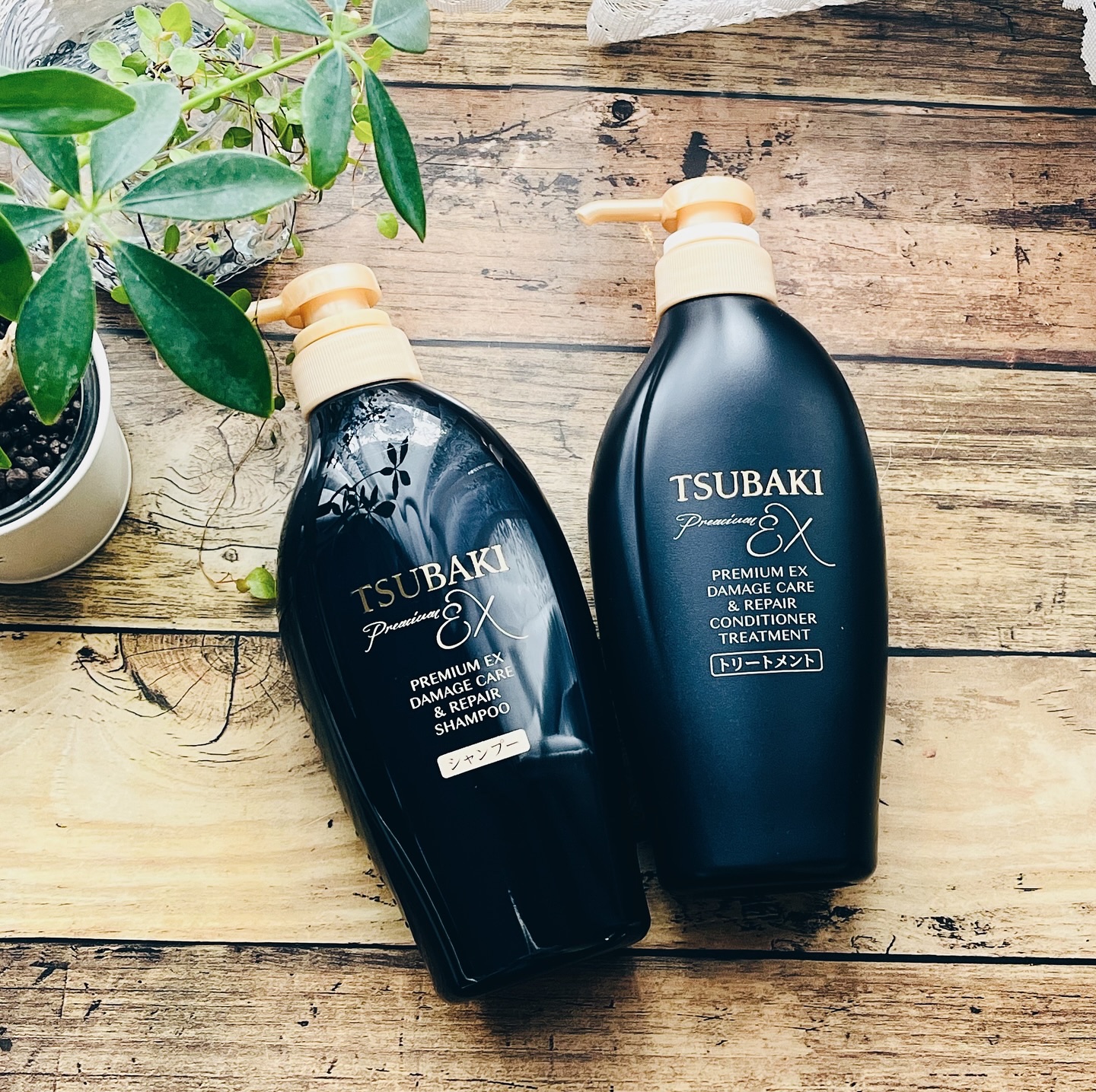 TSUBAKI プレミアムEX ダメージケア＆リペア シャンプー/コンディショナートリートメント/TSUBAKI/シャンプー・コンディショナーを使ったクチコミ（1枚目）