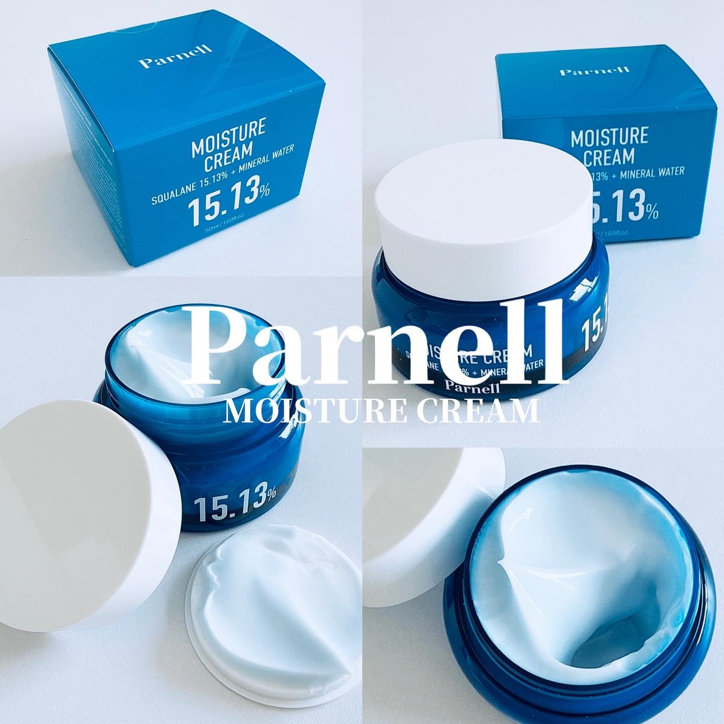 スクワラン 15.13 ミネラルウォーター 保湿ケア クリーム/parnell/フェイスクリームを使ったクチコミ(1枚目)