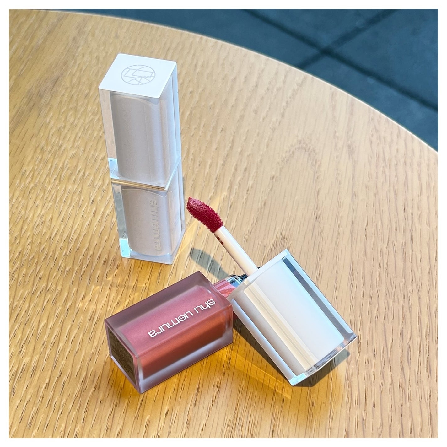 キヌケアグローアップ グリーム/shu uemura/口紅を使ったクチコミ(3枚目)