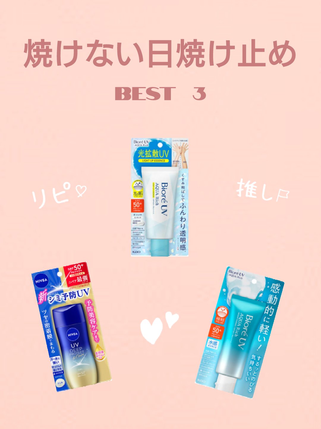 ニベアUV ディープ プロテクト＆ケア ジェル/ニベア/日焼け止めジェルを使ったクチコミ（1枚目）