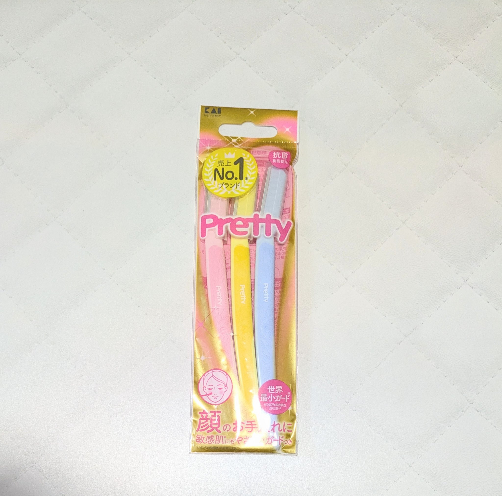 プリティー 敏感肌用フェイスL 3本入/貝印/シェーバーを使ったクチコミ（1枚目）