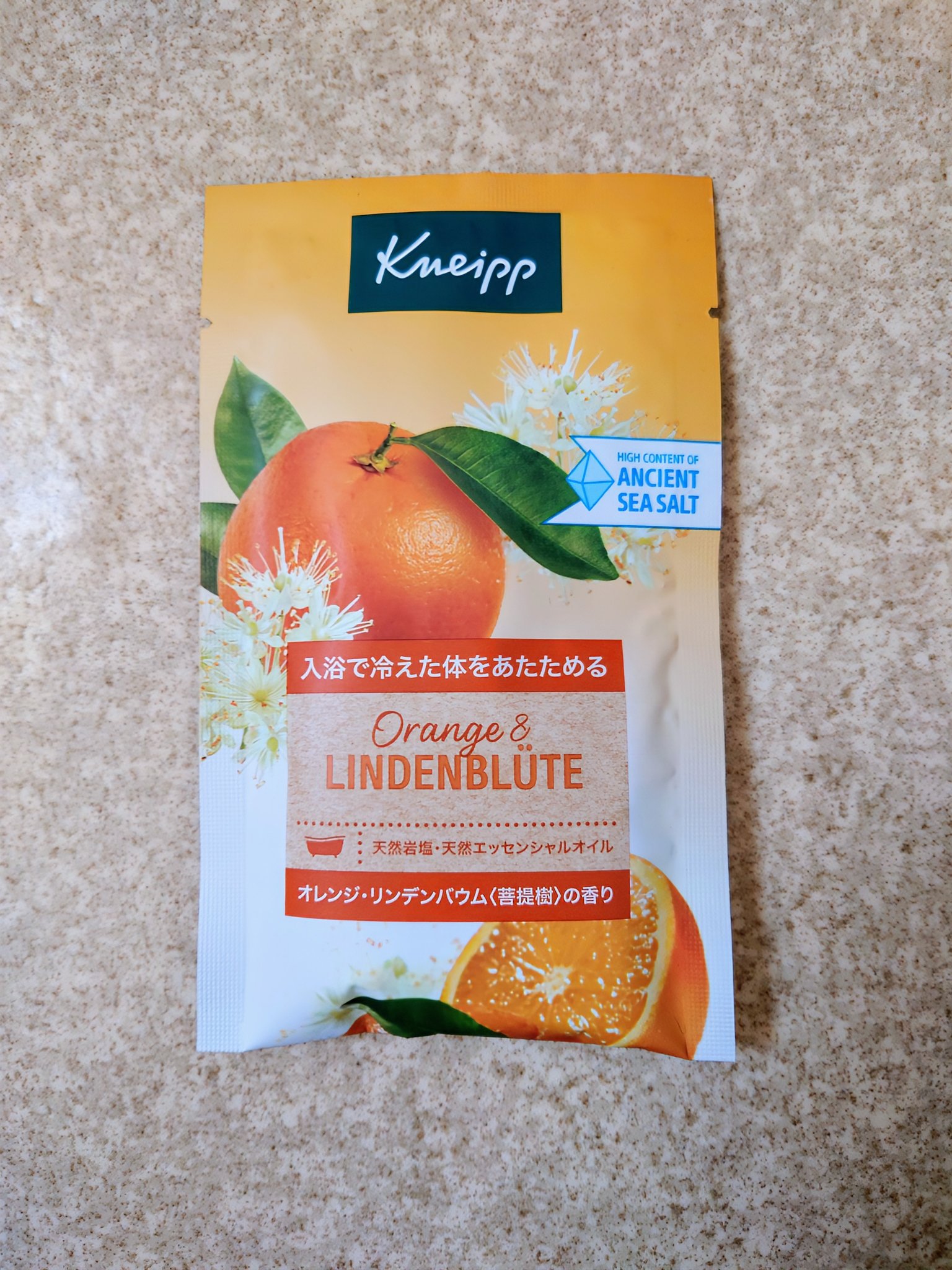 クナイプ バスソルト オレンジ・リンデンバウム<菩提樹>の香り 50g/クナイプ/無機塩系入浴剤を使ったクチコミ（1枚目）