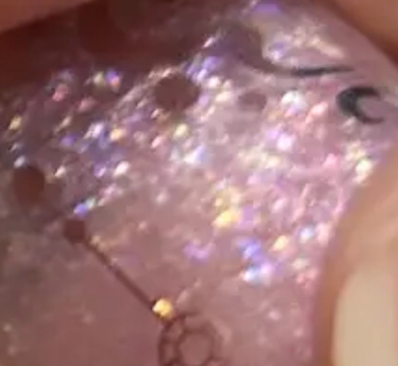 ジルスチュアート　アイダイヤモンド グリマー 01 rose glitz/JILL STUART/グリッターを使ったクチコミ（3枚目）