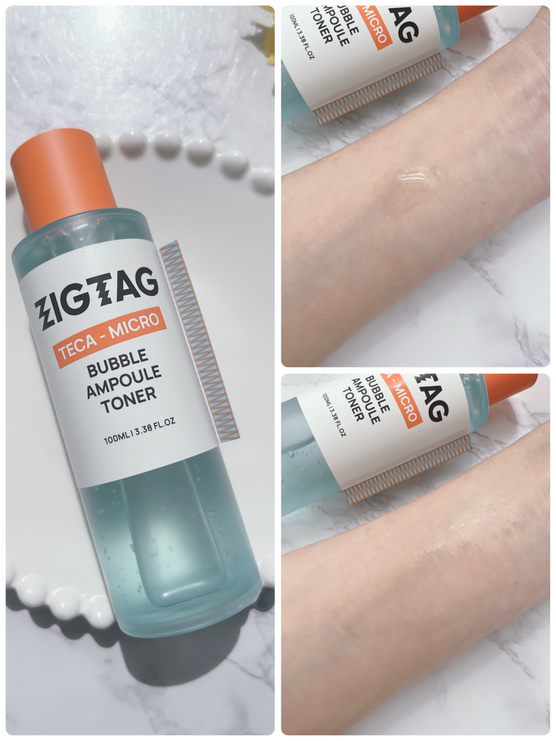 テカマイクロバブルアンプルトナー/ZIGTAG/化粧水を使ったクチコミ（3枚目）