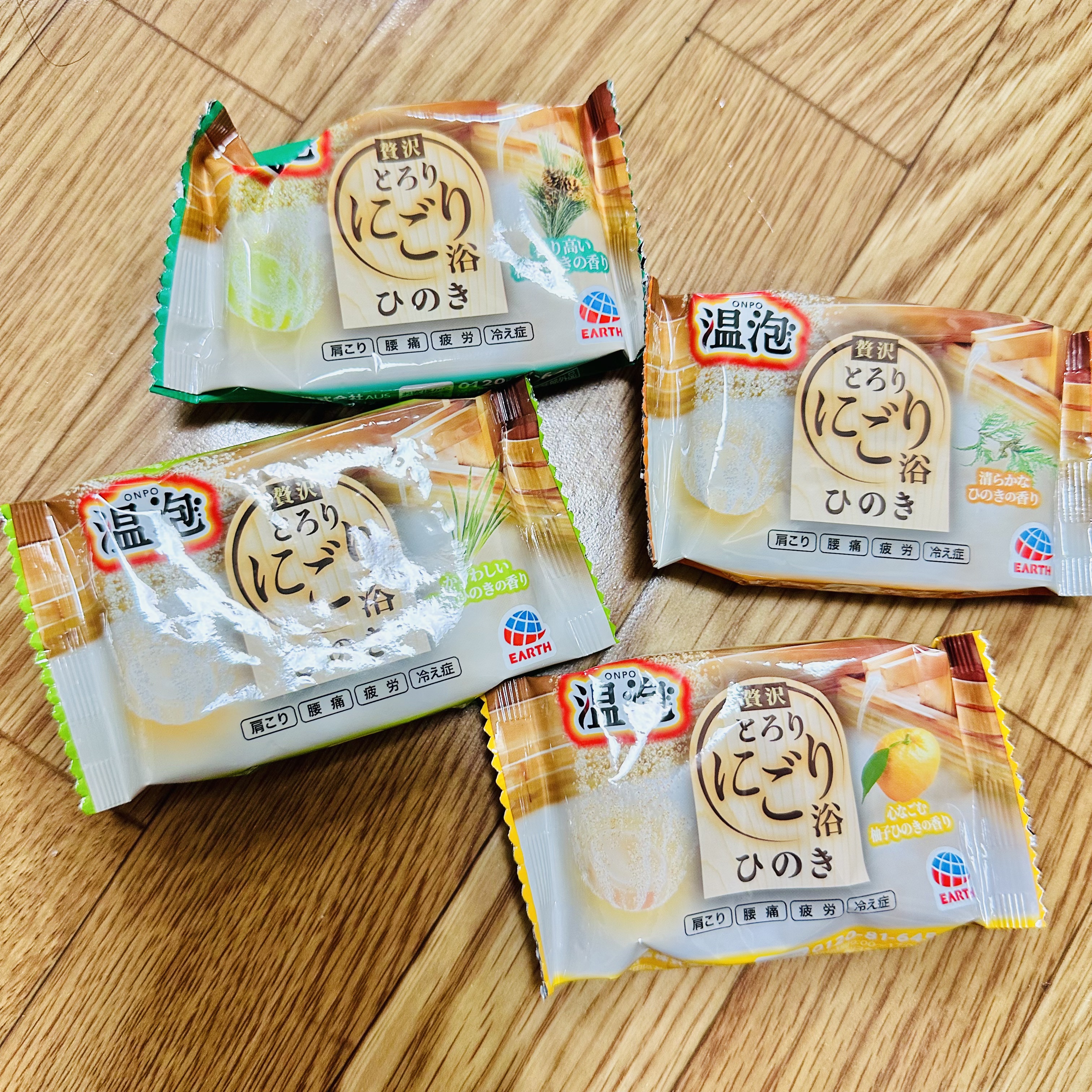 贅沢とろり にごり浴 ひのき アソート/温泡/炭酸系入浴剤を使ったクチコミ（2枚目）