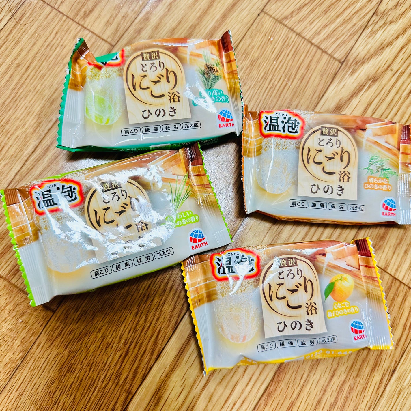 贅沢とろり にごり浴 ひのき アソート/温泡/炭酸系入浴剤を使ったクチコミ(2枚目)