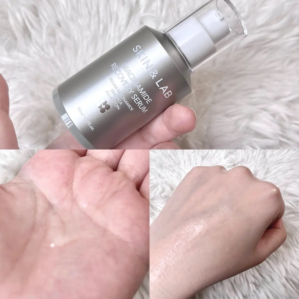 ヴィーガンナイアシンアミドリカバリーセラム/SKIN&LAB/美容液を使ったクチコミ（2枚目）