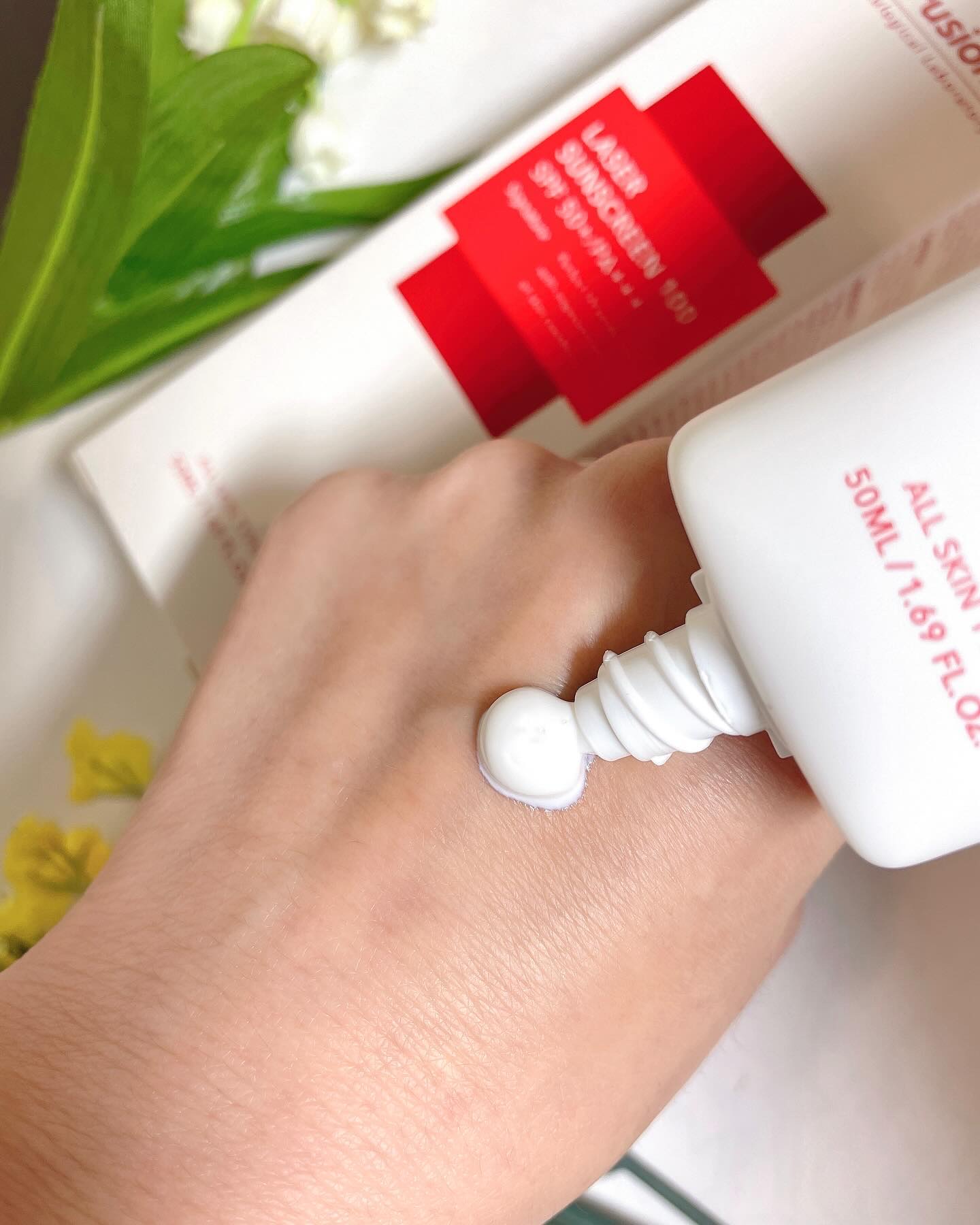 レーザーサンスクリーン 100/Cell Fusion C(セルフュージョンシー)/日焼け止めクリームを使ったクチコミ（3枚目）