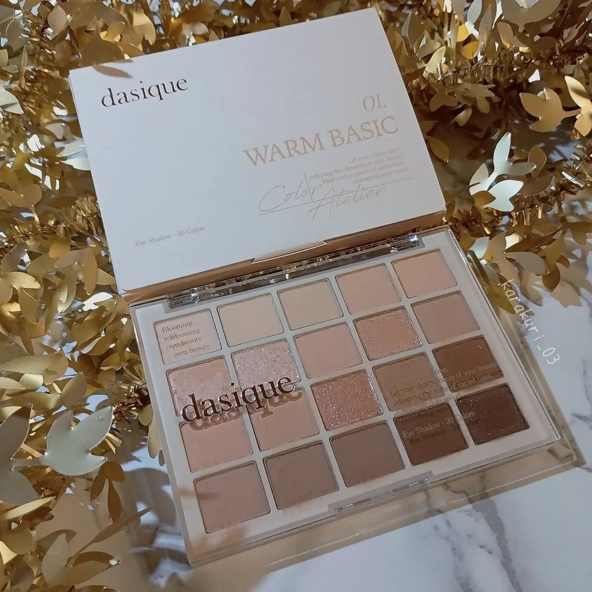 ムードシャドウパレット 01 ウォームベーシック/dasique/アイシャドウパレットを使ったクチコミ（1枚目）