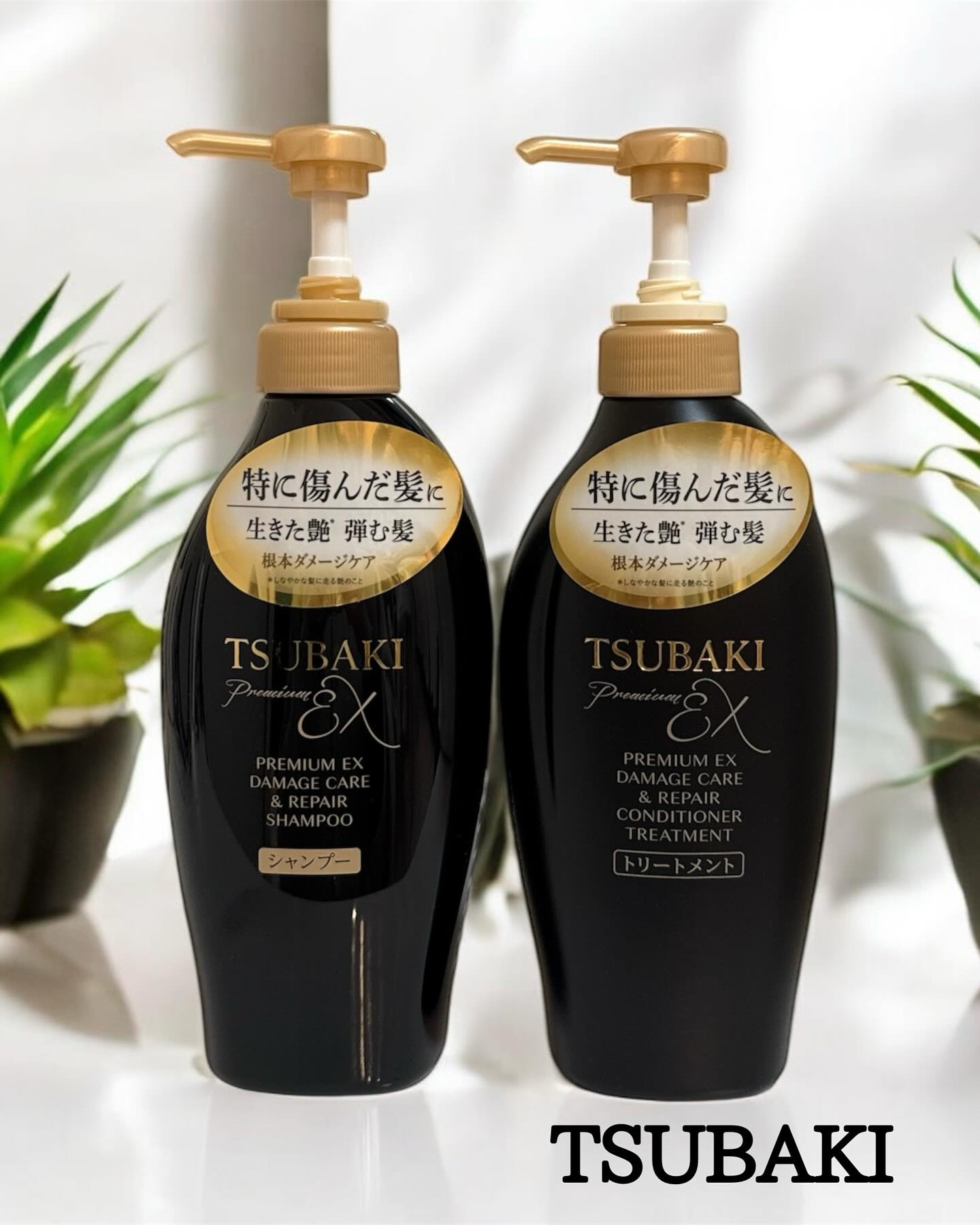 TSUBAKI プレミアムEX ダメージケア＆リペア シャンプー/コンディショナートリートメント/TSUBAKI/シャンプー・コンディショナーを使ったクチコミ（1枚目）