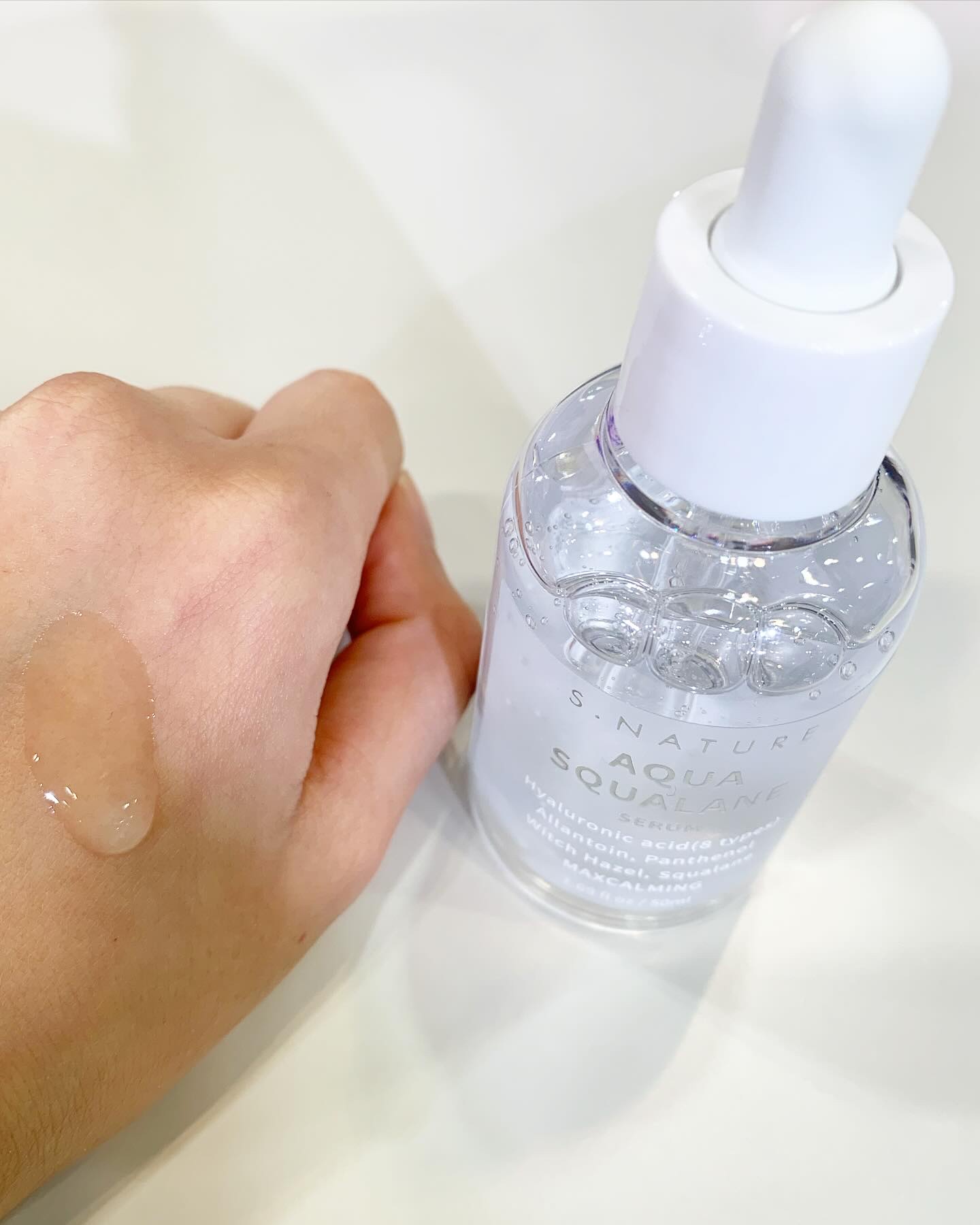 アクアスクワランセラム/S.NATURE/美容液を使ったクチコミ（3枚目）
