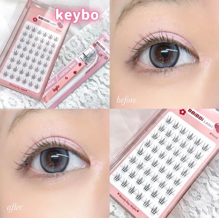 keybo BBiBBi LASH/keybo/つけまつげを使ったクチコミ(1枚目)