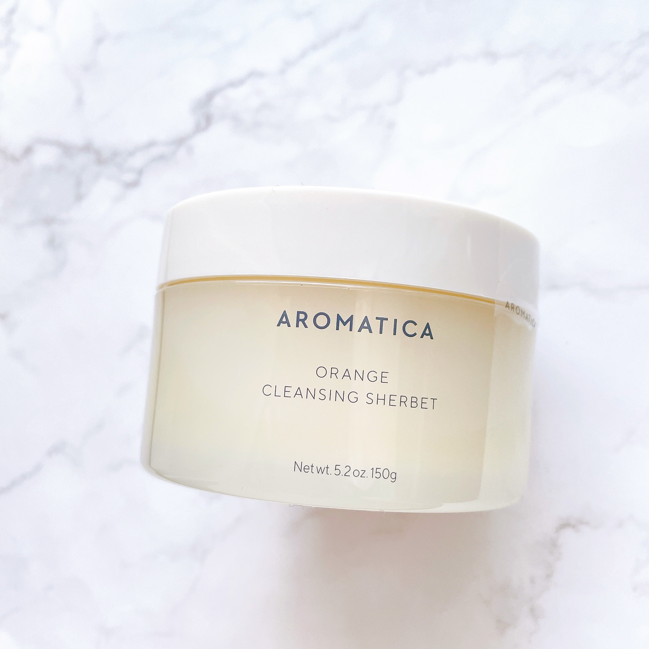 オレンジクレンジングシャーベット/AROMATICA/クレンジングバームを使ったクチコミ（2枚目）